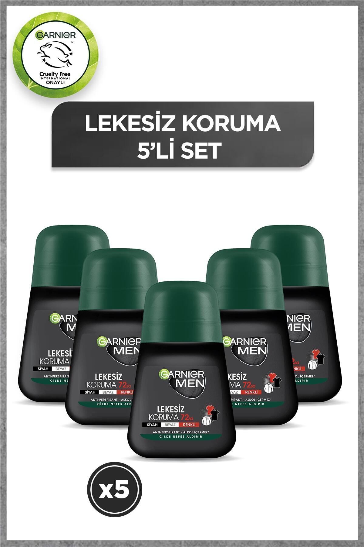 ست رول رول محافظ ضد زنگ مردانه 5 تکه 36005423424905 Garnier
