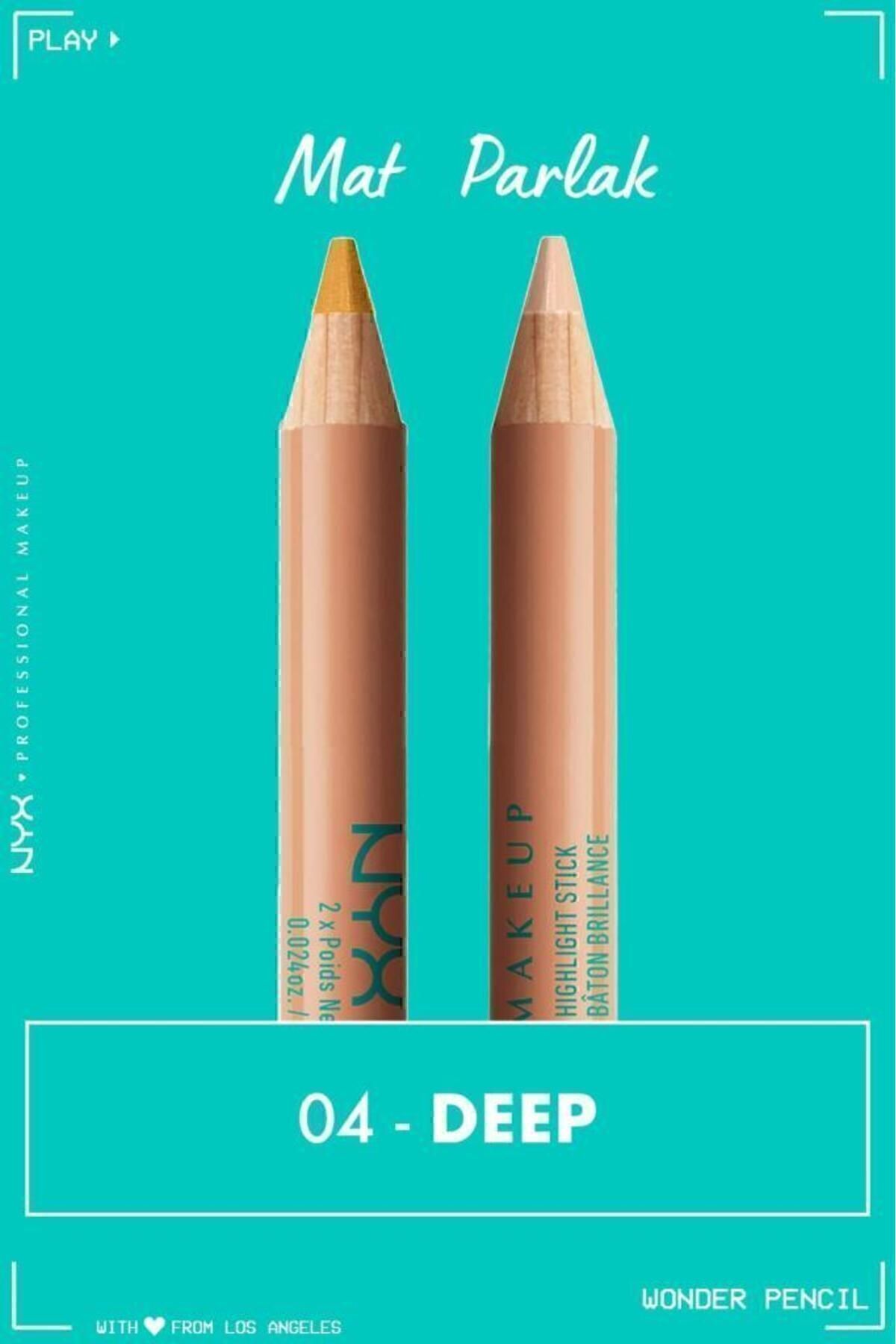 قلم واندر پنسیل دو طرفه ایلومیناتور و کانسیلر - دیپ NYX Professional Makeup