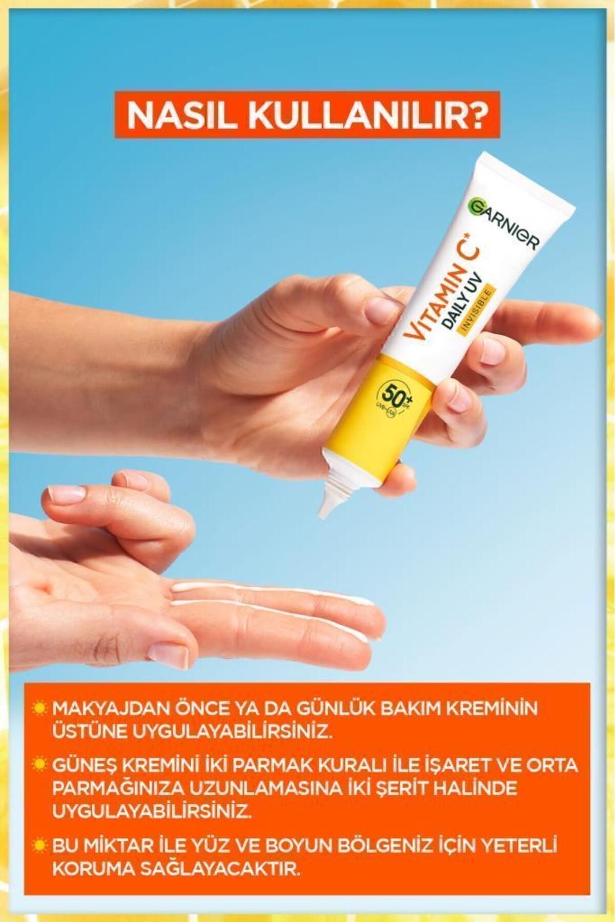 C Vitamini Parlak Aydınlatıcı Serum Günlük Güneş Koruyucu Yüz Kremi Görünmez Doku