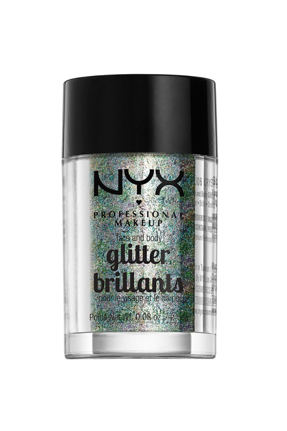 Face & Body Glitter - Face & Body Glitter Crystal 15 g 800897846787 NYX Professional Makeup