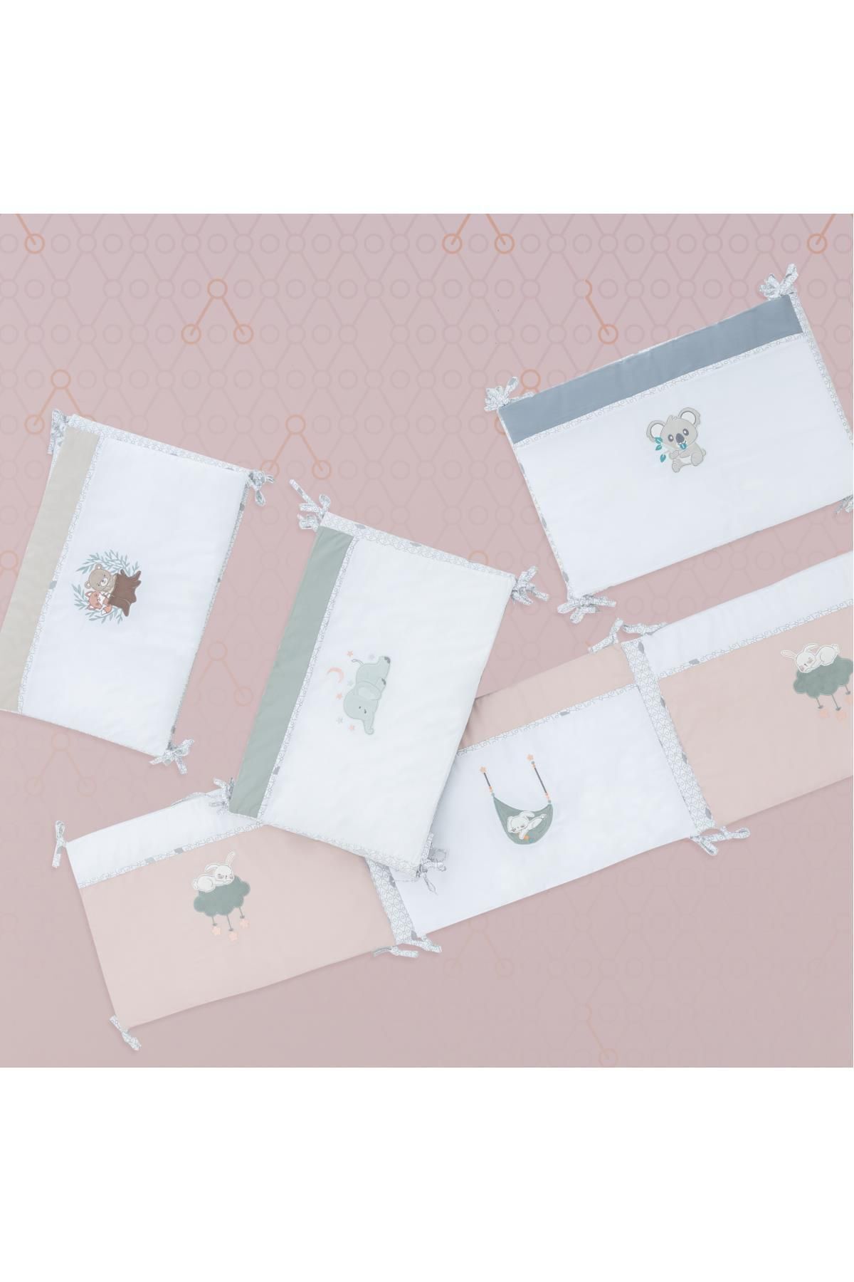 Hero Bebek & Çocuklar Için Nakışlı Karyola Kenar Koruyucu (40X180) Koala 7