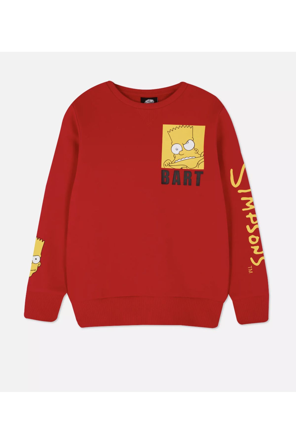 Lolliboomkids-Kids Red Color Trouble Maker Bart Simpson Red Color Sweatshirt 2