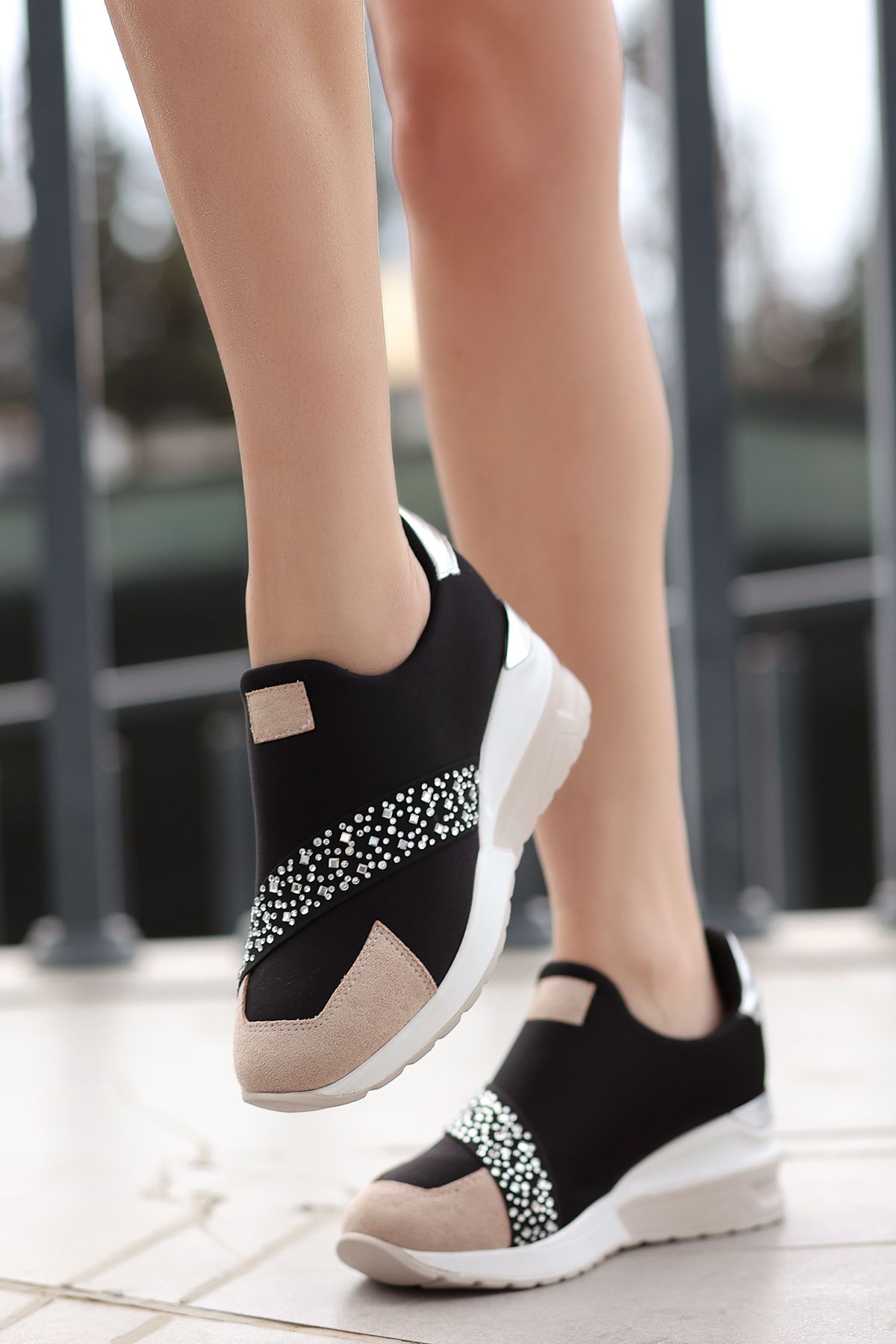 kajal ayakkabı Pantofi Casual Stone Band Femeie - 38