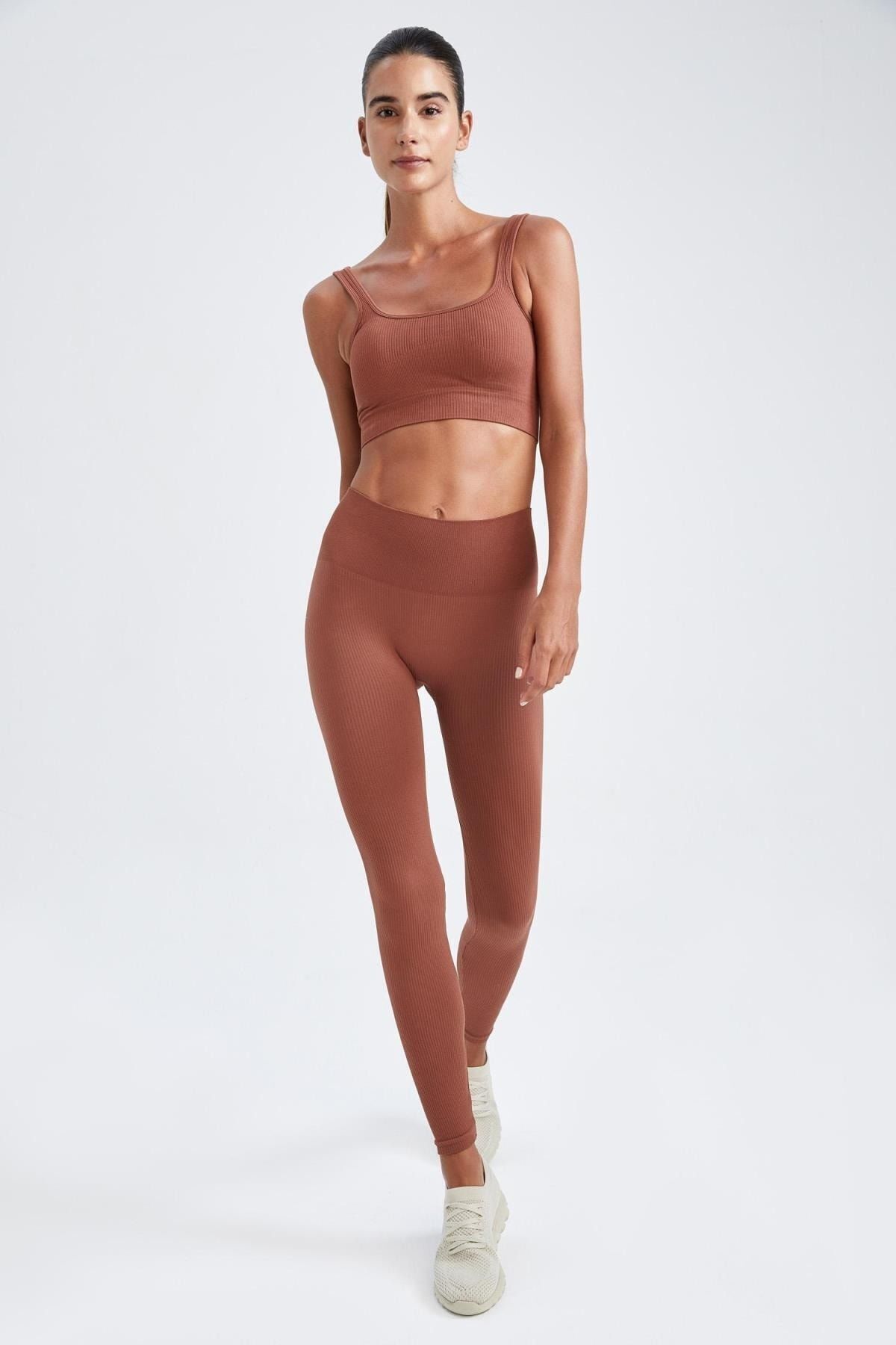 DeFacto-Legginsy bezszwowe z wysokim stanem - Fit Z2316Az22Au 3
