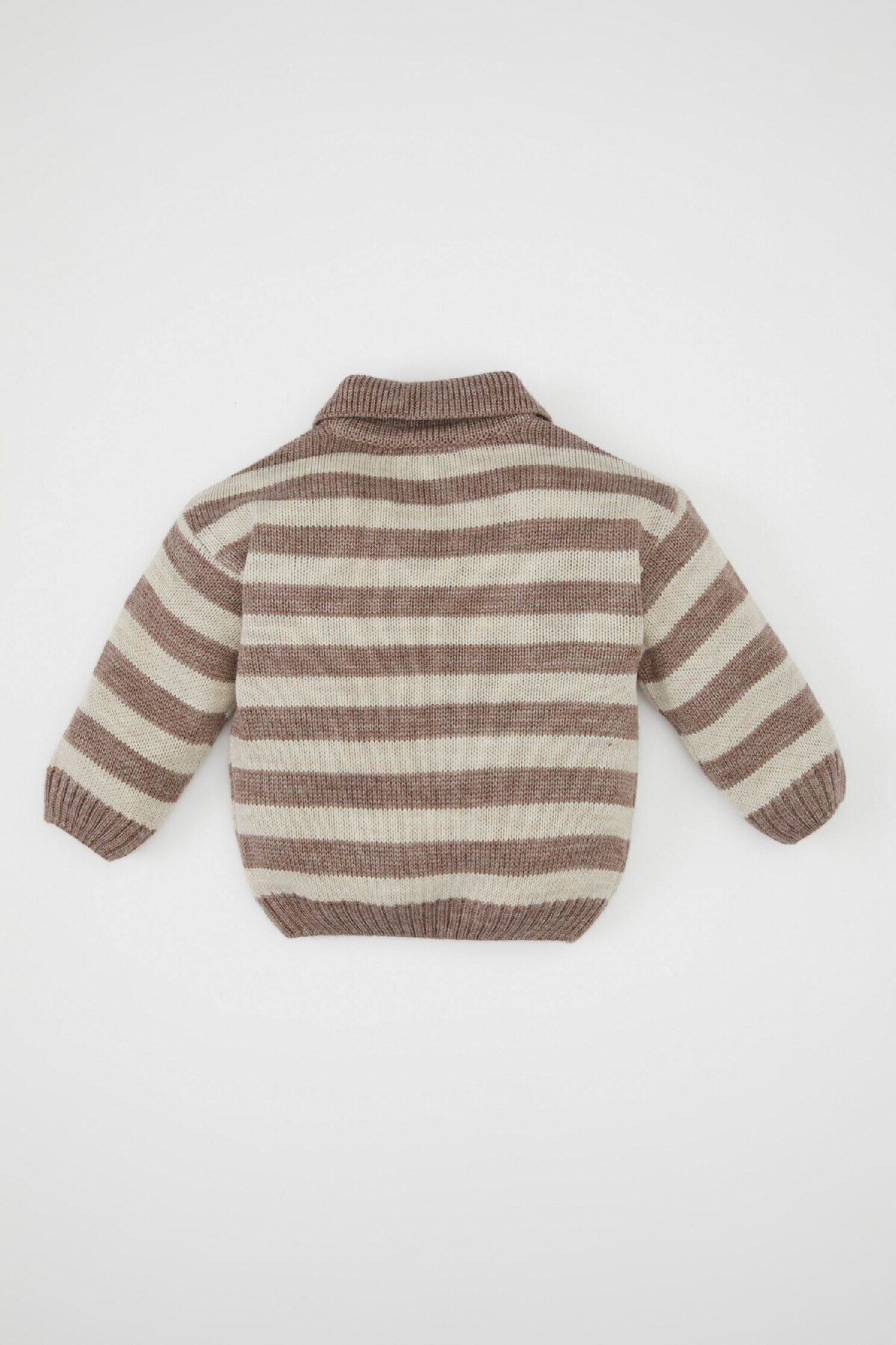 Erkek Bebek Polo Yaka Çizgili Kazak C8879a524au