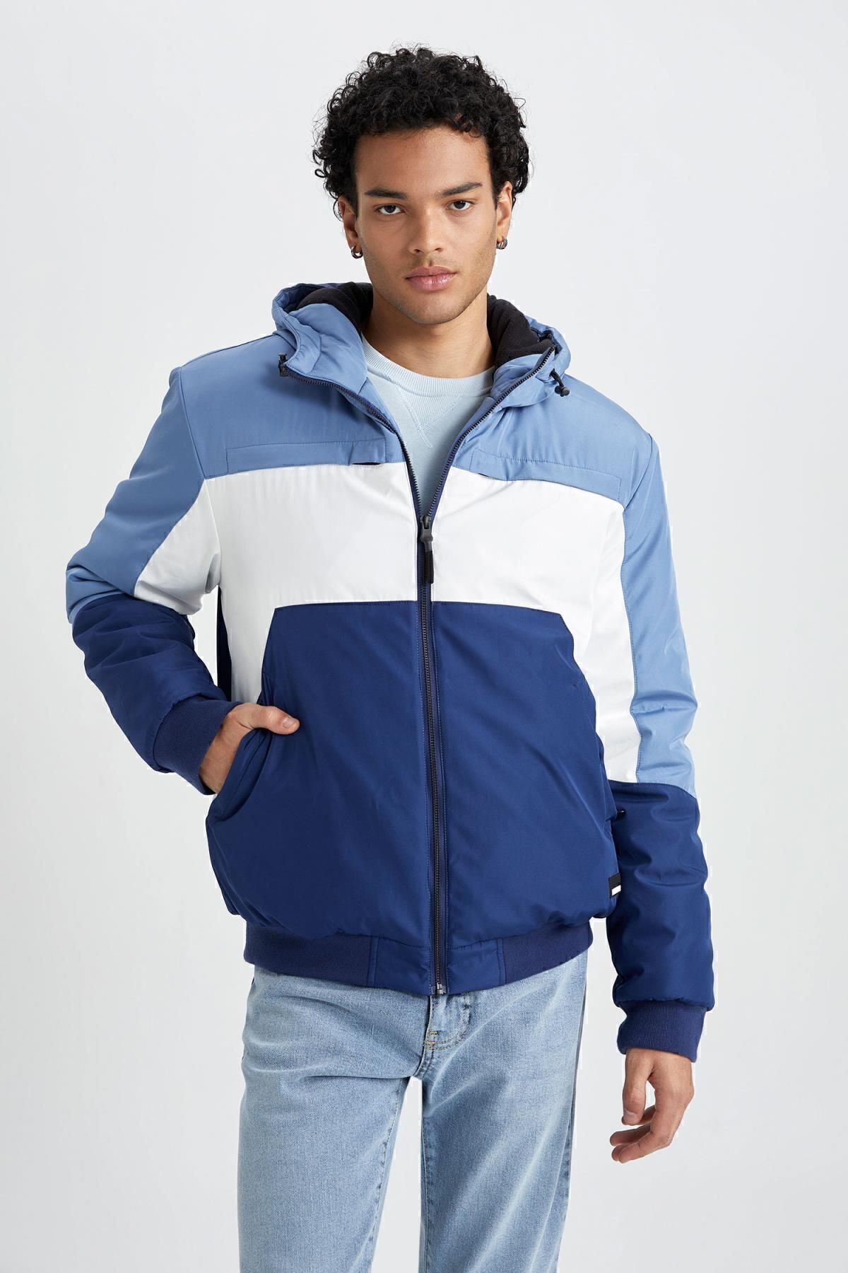 کاپشن مردانه آبی Defacto | N4530AZ23AU اورجینال - تصویر 6