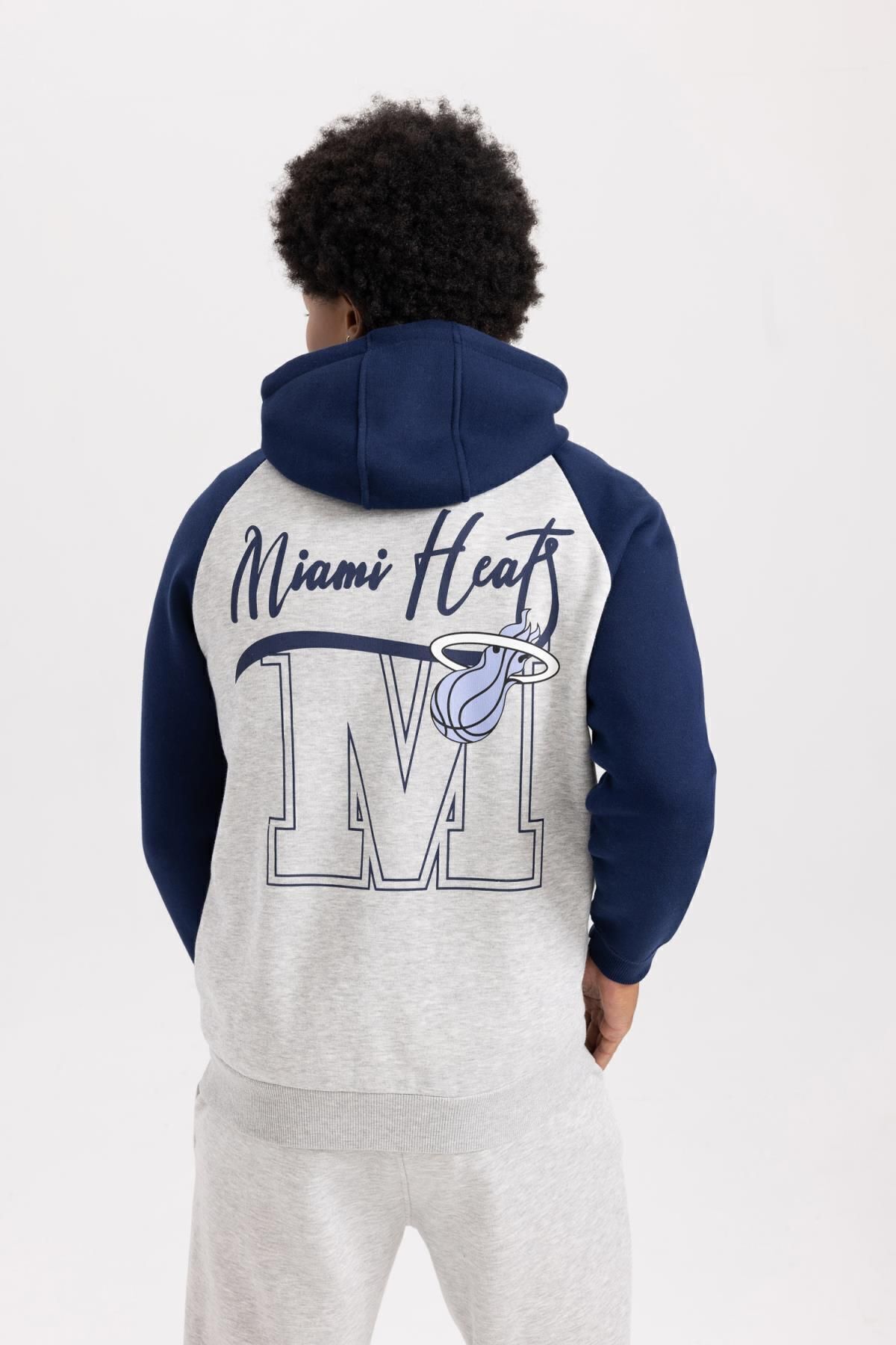Fit Nba Miami Heat Standart Fit Kapu onlu Sweatshirt A7210ax23au