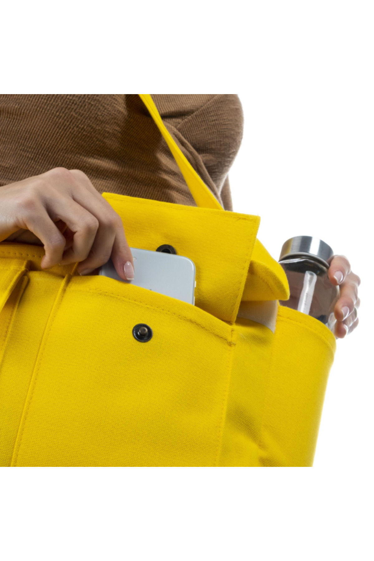 HEPBİMODA Kanvas Çanta Okul Çantası Postacı Çantası Gabardin Kumaş görsel 2