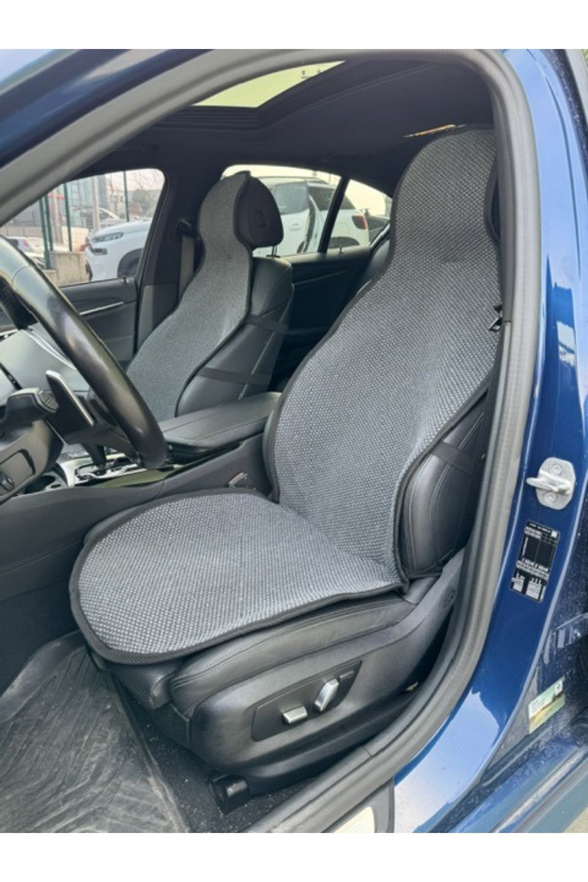 TREND Meka Part Terletmez Koltuk Koruyucu Kılıf Tekli Füme Universal 1 Parça Ön koltuk Için fotoğrafı 4 (önizleme)