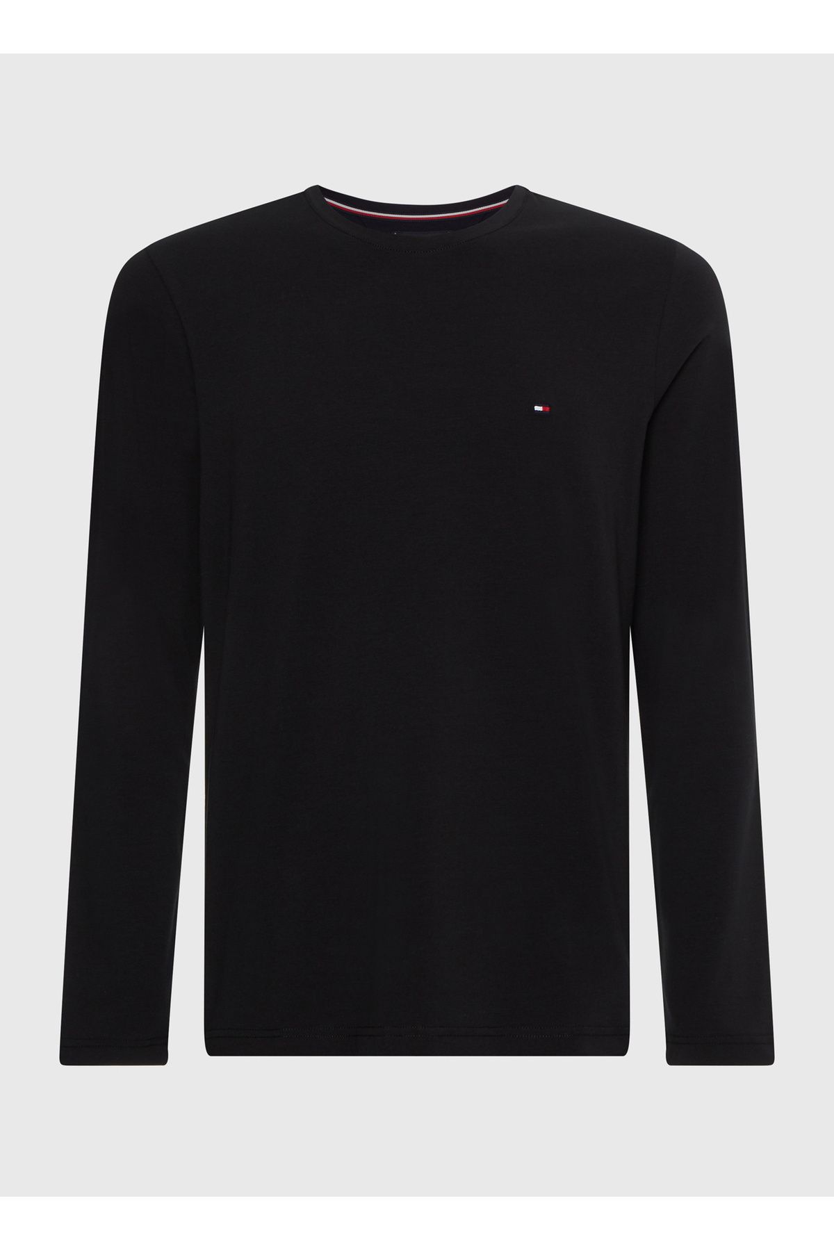 تی شرت سیاه مردانه مشکی یقه خدمه MW0MW10804BDS Tommy Hilfiger