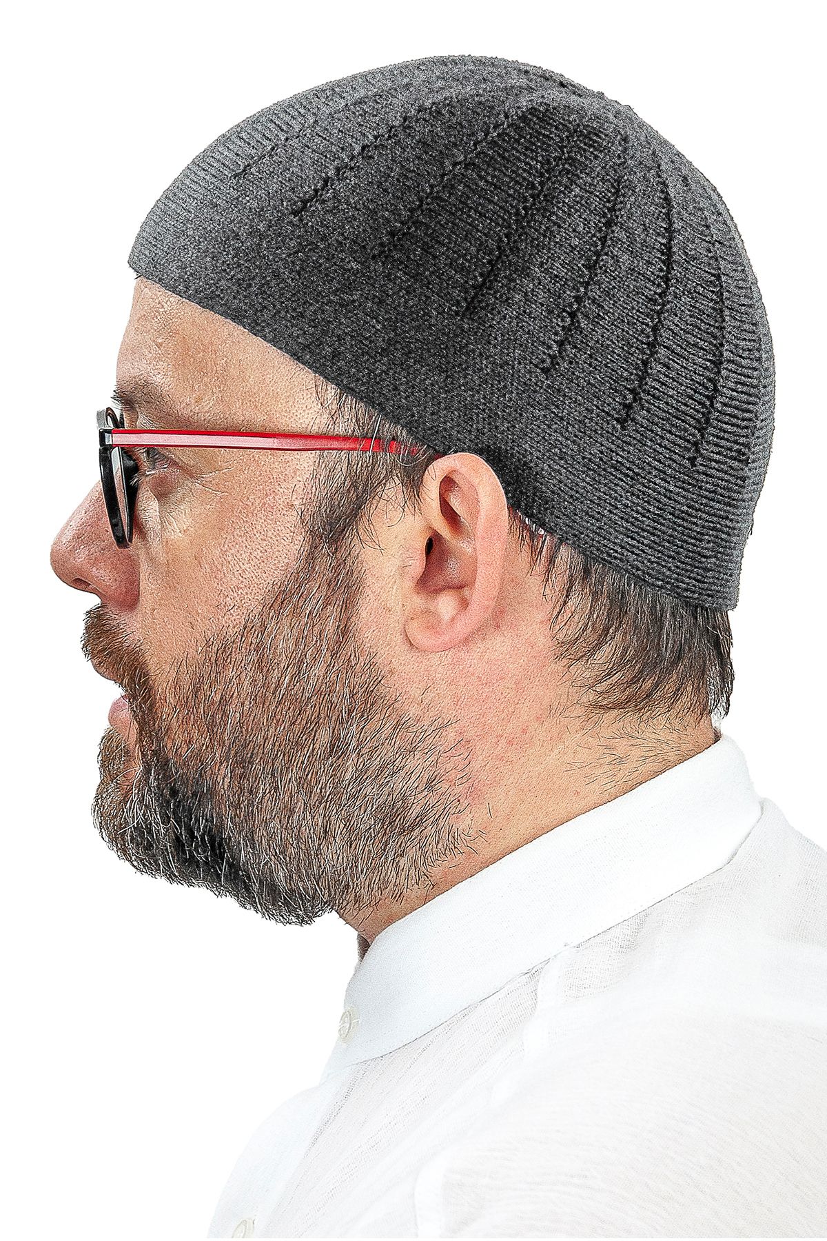 ihvanonline-Plain Smoked Orlon Knitted Winter Wool Beret Skullcap 2