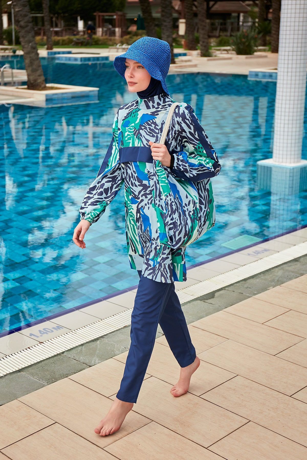 Riva Mera-Model R2408 Costum de baie hijab cu model complet acoperit 4