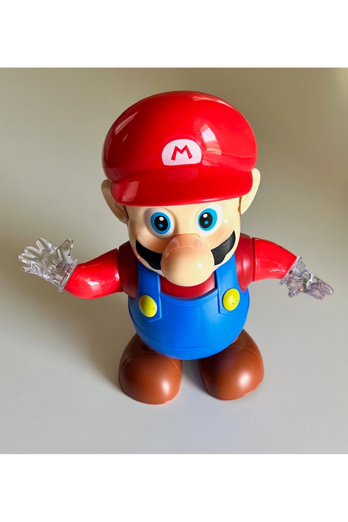 Mario Figure Toy Dancing Colorful Luminous 21 cm Figure Toy with Music