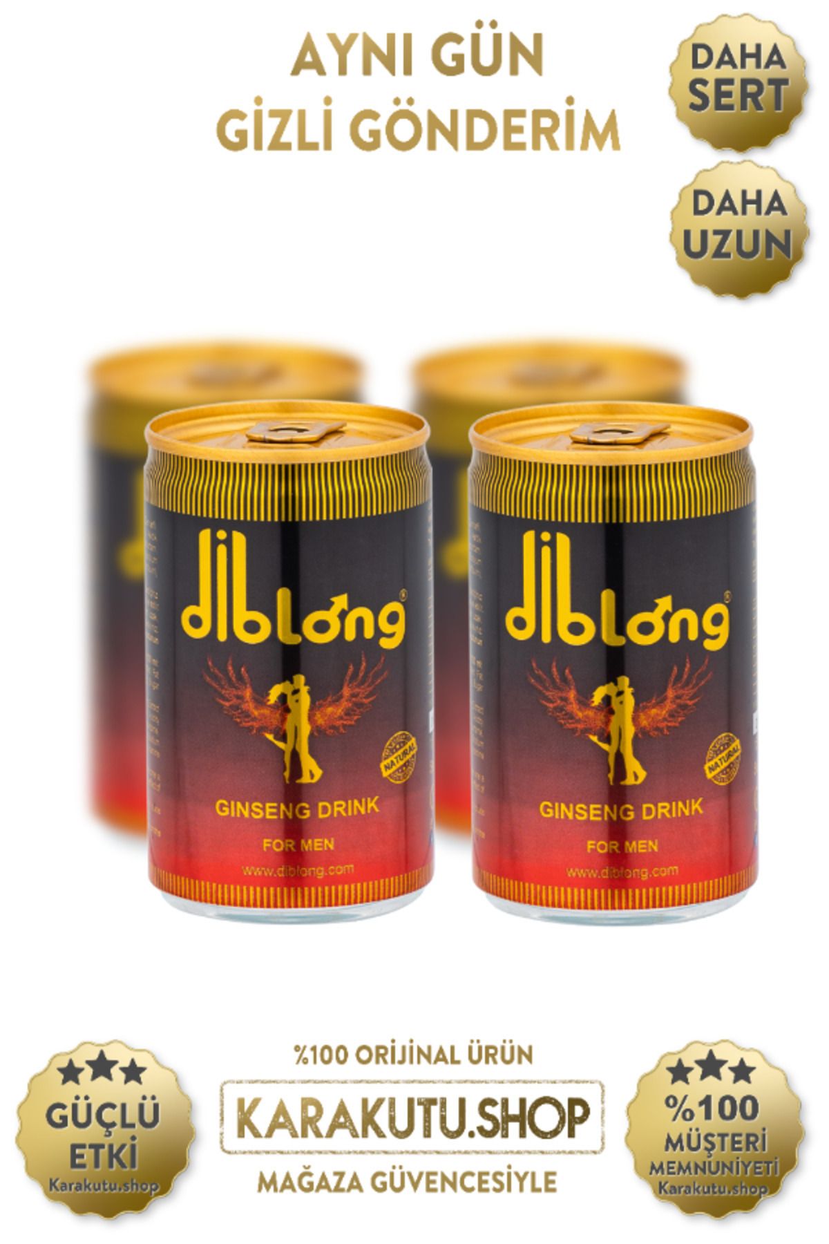Diblong Enerji Içeceği 4'lü | Karakutu. | Performans Artrıcı