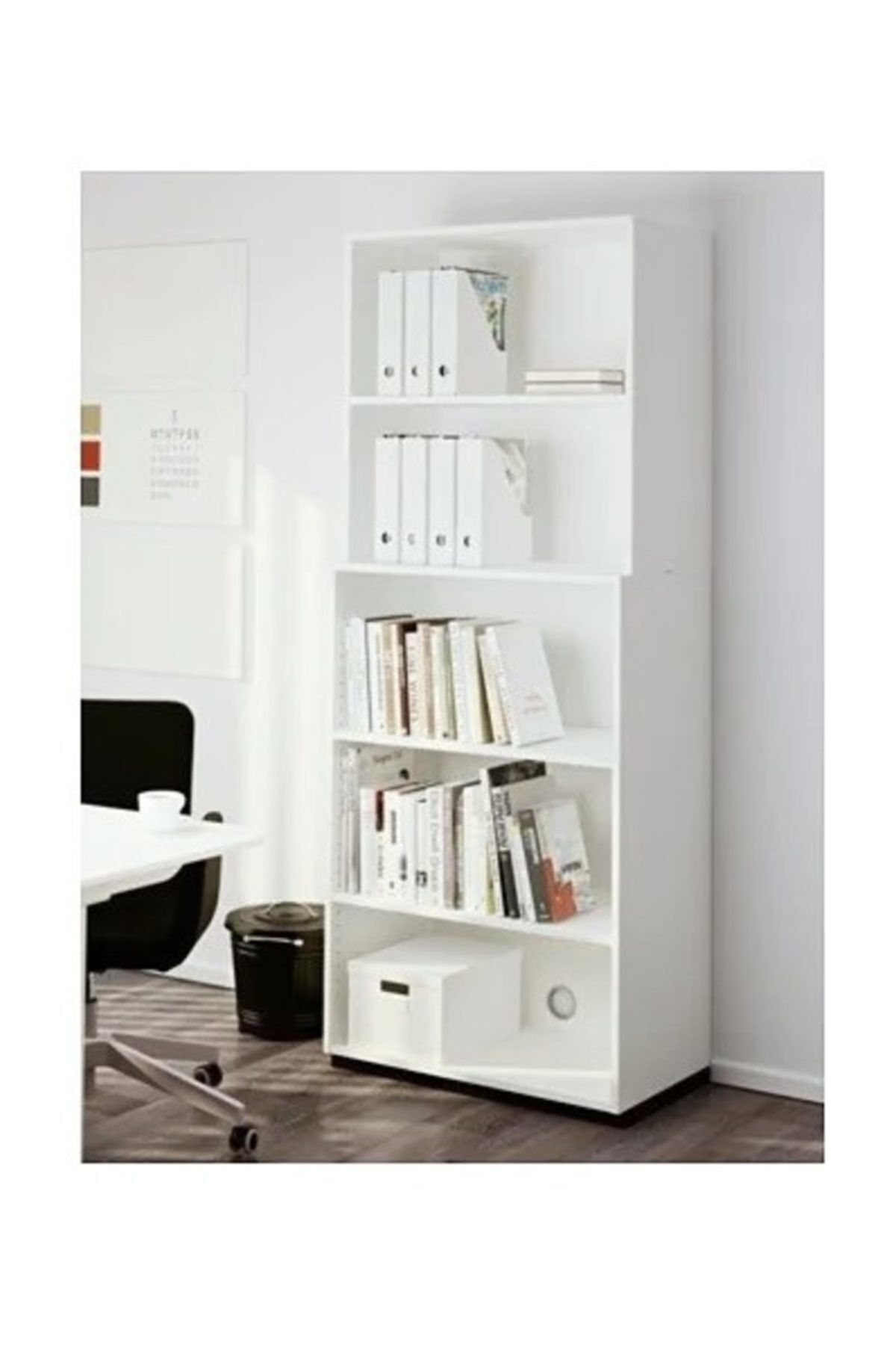 IKEA-Fluns Set of 4 White Box Folder File Magazine Holder Paperwork Magazine File 4thQuantity 3