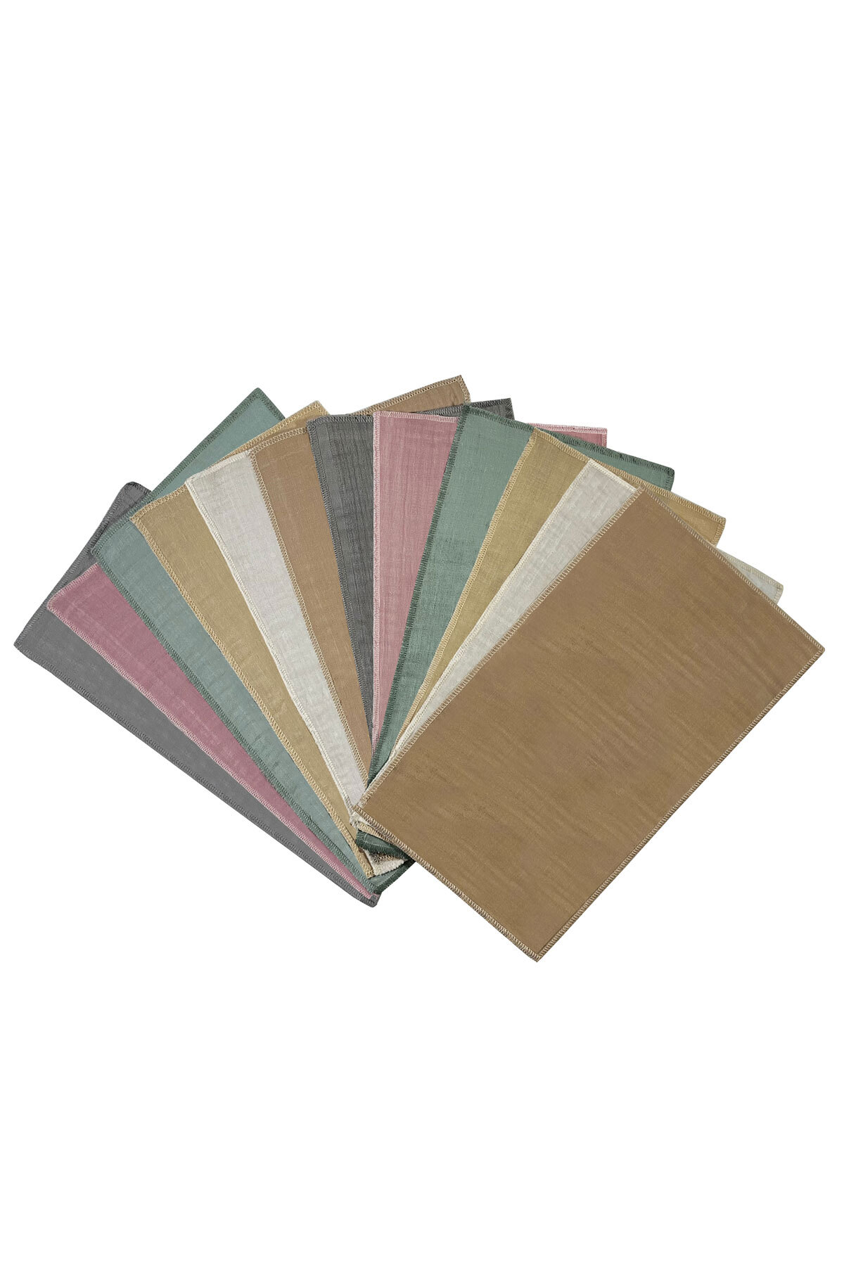 Salvia Dione 12’li Müslin Bebek Yenidoğan Banyo Pamuklu Lif ve Kurulama Mendil Seti Anne Bebek Bakım Mendilleri fotoğrafı 2 (önizleme)