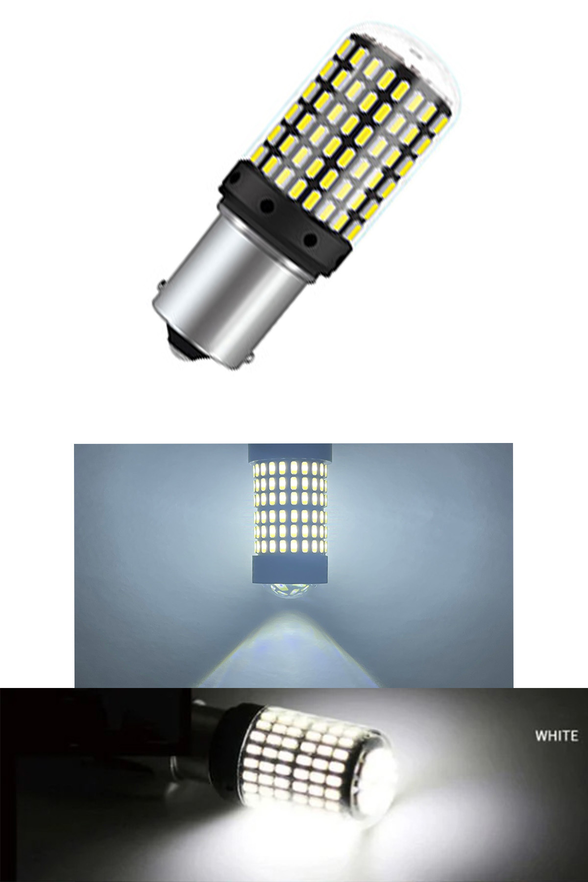 MeyZone Oto Stop Sinyal Geri Vites Ampulü 144 Led 93 Py21w Beyaz 1 Adet