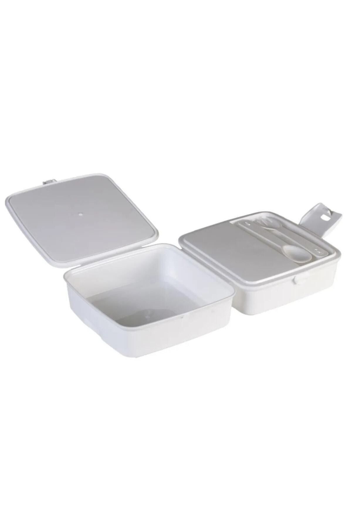 Gönül İşlerim-LOCKING LID, 4 COMPARTMENTS FEEDING SET & LUNCH BOX WITH SPOON AND FORK 3