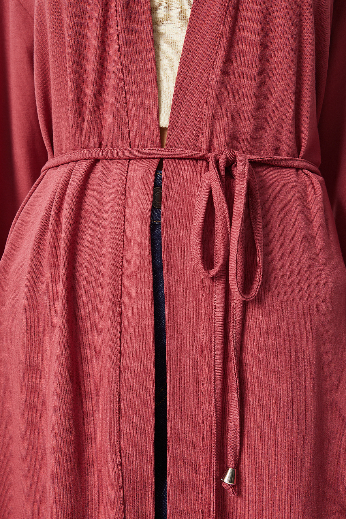 Happiness İstanbul  Kadın Pembe Mevsimlik Örme Triko Hırka EN00620 - Görsel 5