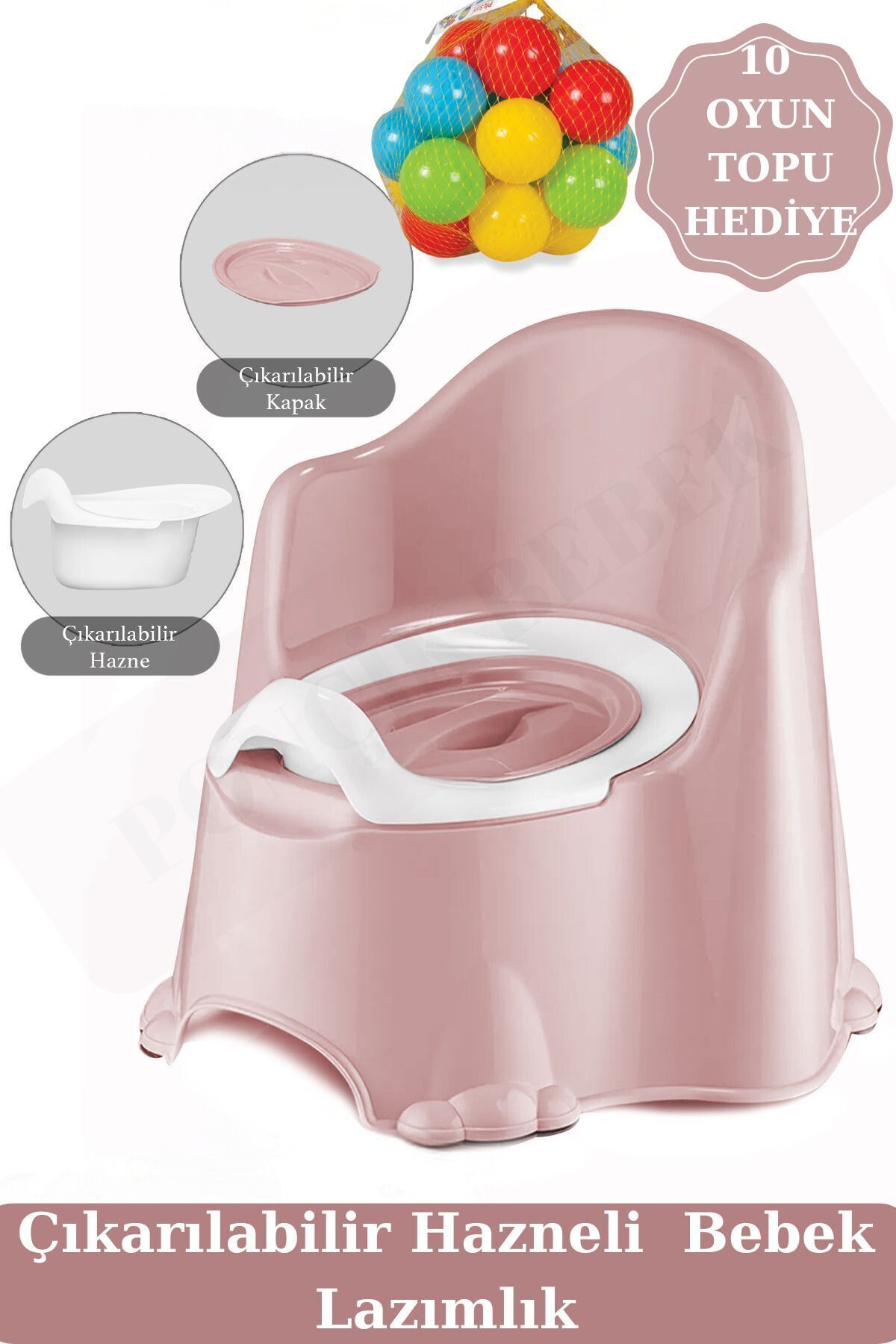 PONÇİK STORE Comfort Taşınabilir Lazımlık – Çocuk Tuvalet Eğitimi Alıştırma Lazımlığı