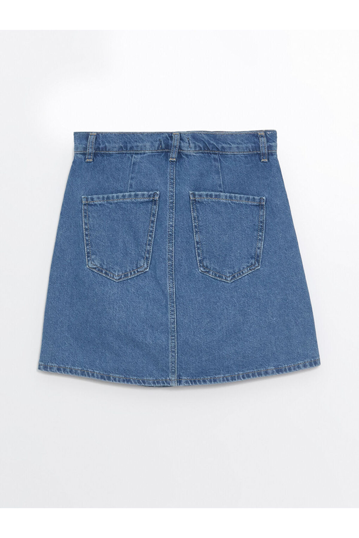 LC Waikiki-Fusta de damă cu pantaloni scurți din Jean - Standard Fit 7