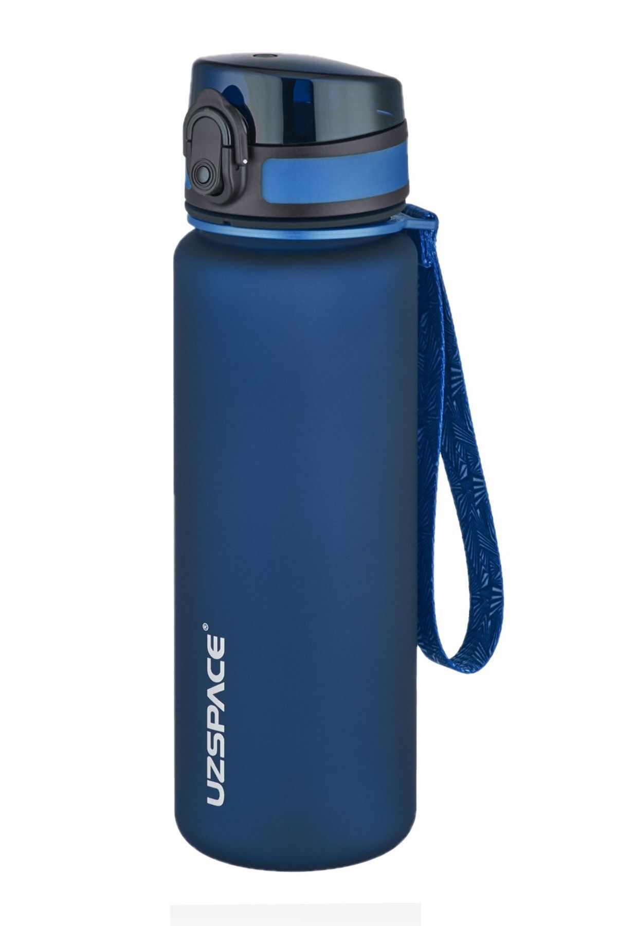 قمقمه ورزشی آبی 3026 Navy Blue Tritan Water جریان 500 میل Uzspace