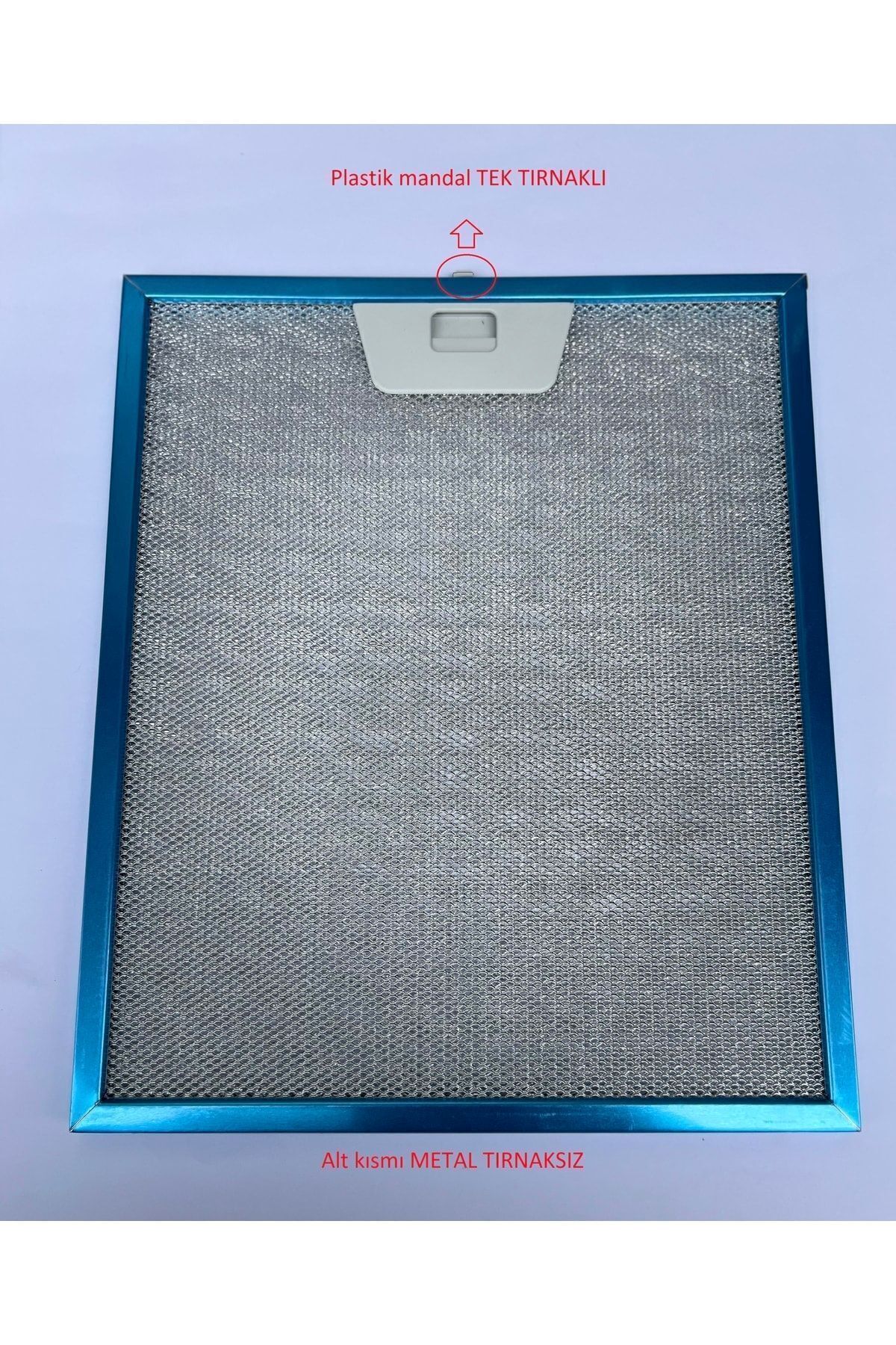 Franke Davlumbaz Filtresi 253x300 Aspiratör Tel Filtre Ön Kısım Tek Tırnak, Arka Kısım Tırnaksız Uyumlu