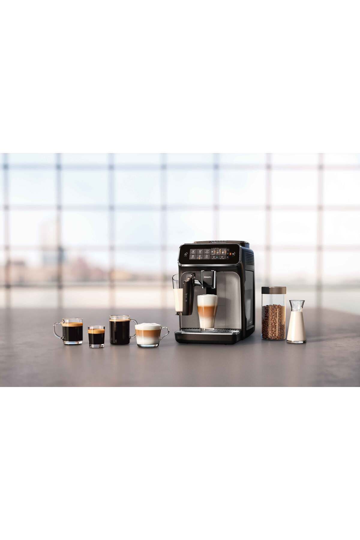 EP3246/70 Tam Otomatik Espresso Makinesi 3200 Serisi Siyah 8
