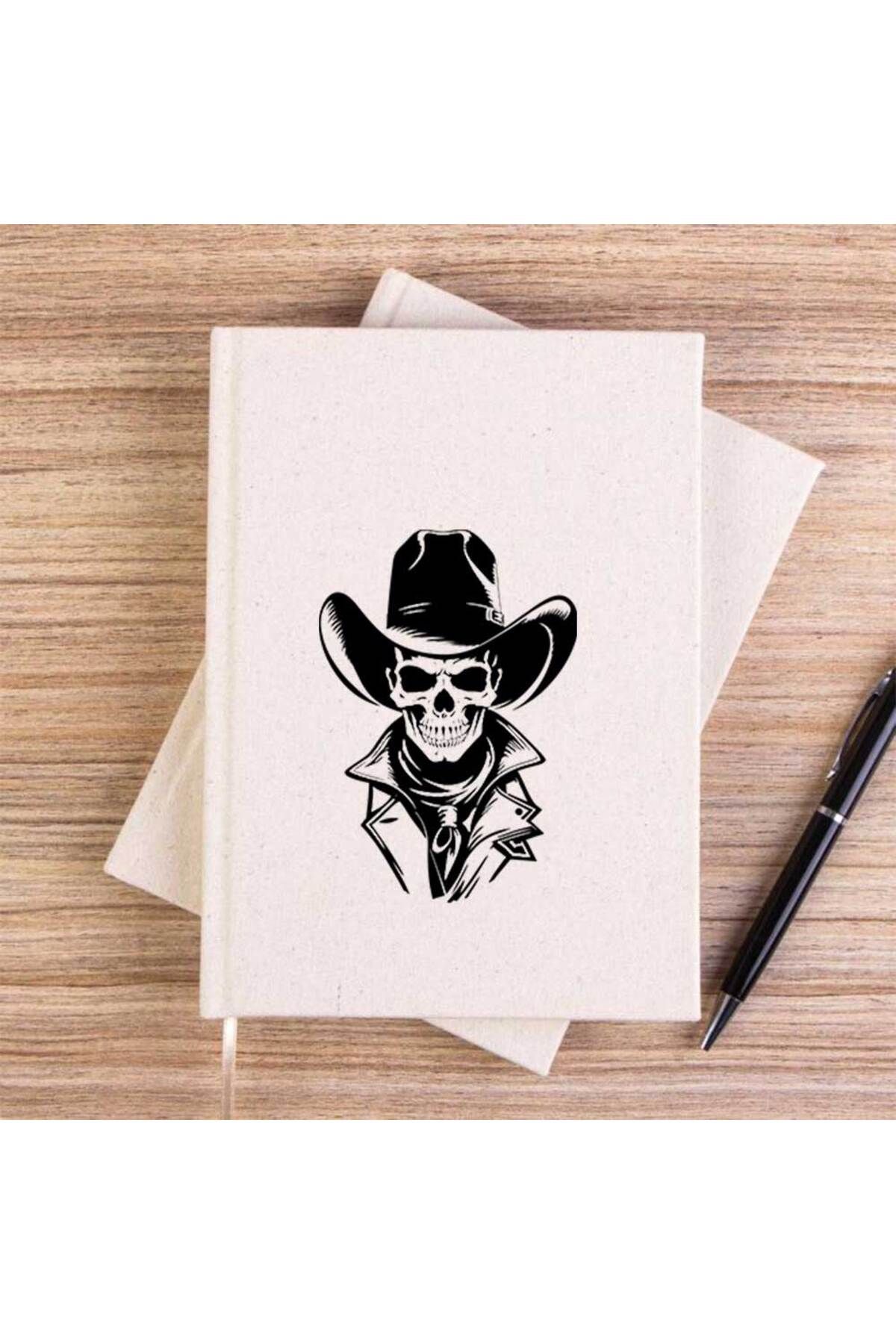 Z zepplin-Mr. Cowboy Unlined Canvas Notebook 1
