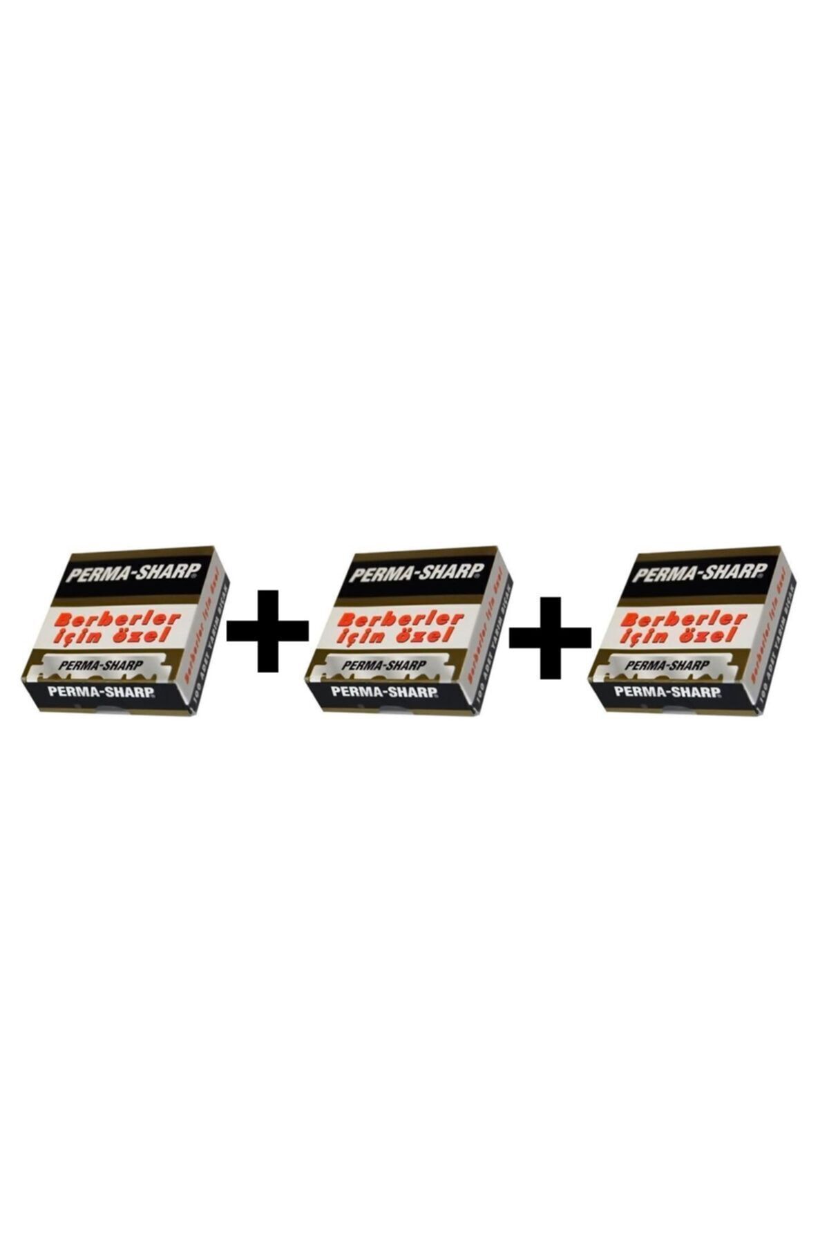 Permasharp-Barber Razor 100 Pieces Set of 3 1