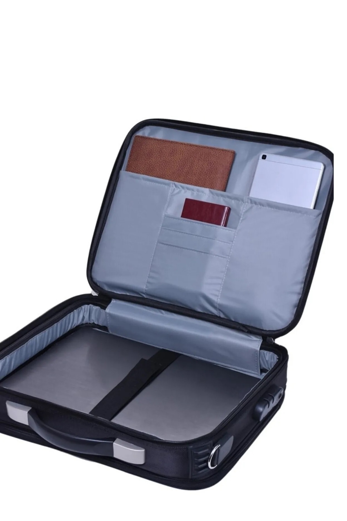 ATHLETIC Laptop Çantası Notebook Çantası Kasalı Korumalı Laptop Çantası Askılı Lüx Kasalı Evrak Çantası 16"