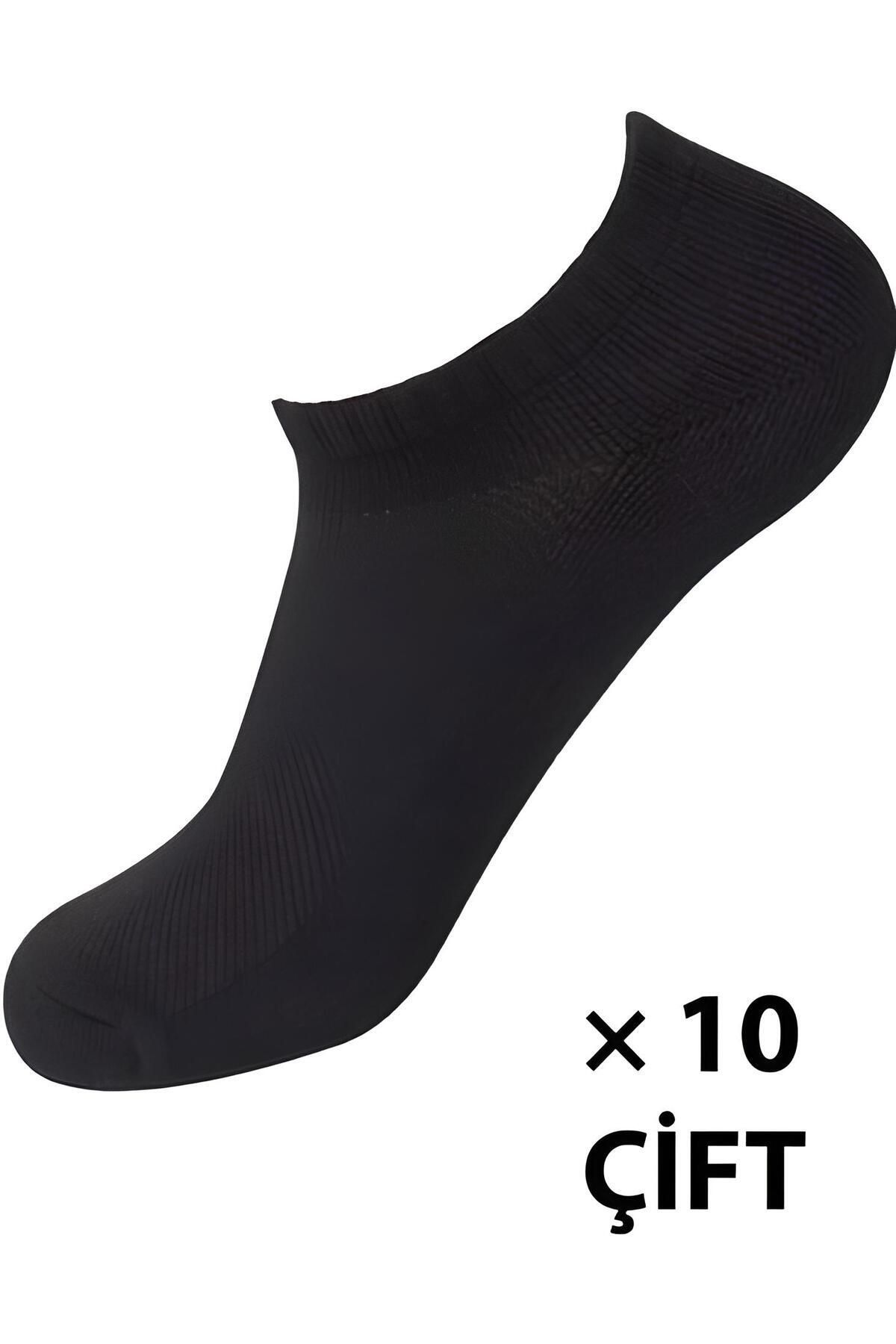 Ballet Unisex 10'Lu Hava Alabilen Babet Çorap (Pamuk)
