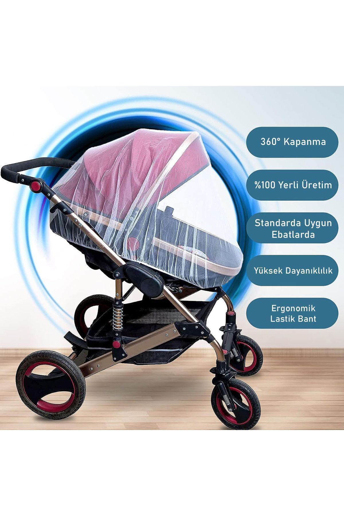Filem-Baby Stroller And Pushchair Fly Screen 4