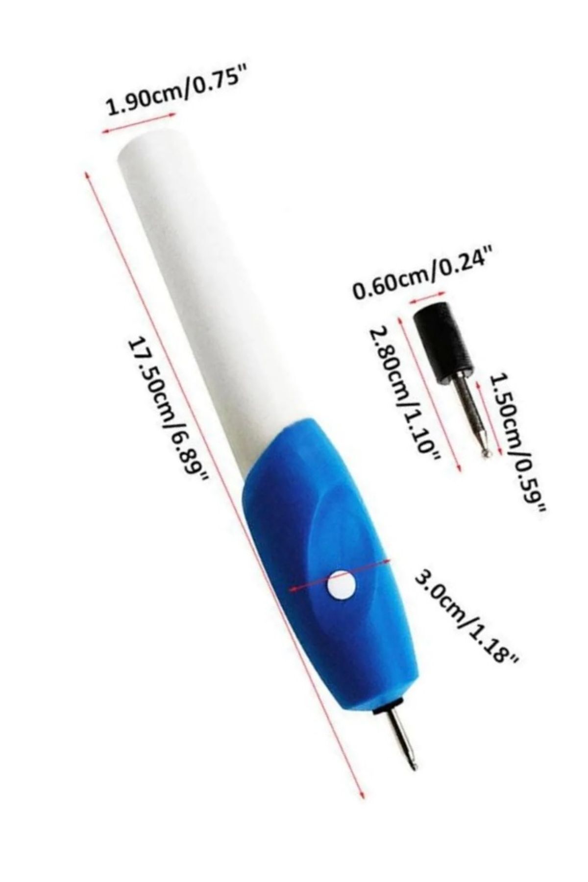 DEPOKON-Blue Pro Semi Professional Glass Wood Carving Pen - Name Writing, Granure Carving, Drawing Pen 2