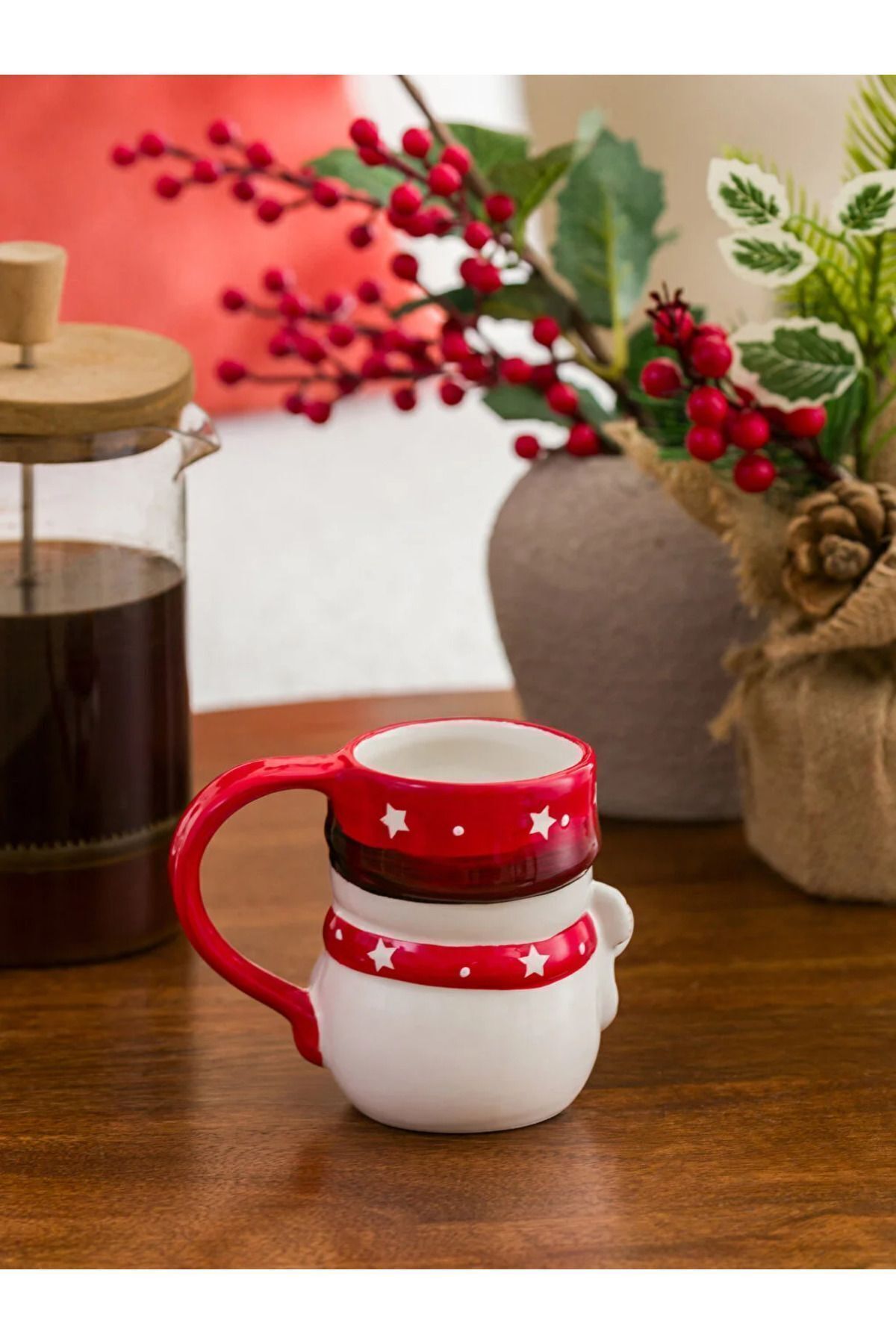 لیوان سرامیکی با طرح کریسمس LC Waikiki، حجم ۳۰۰ میلی‌لیتر