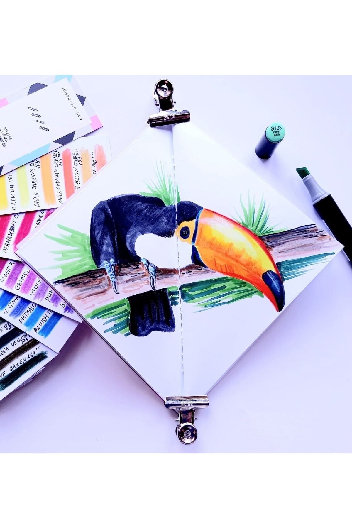 Poli Art Design-Triangle Sketchbook For Marker And Graphics Triangle Sketchbook 3