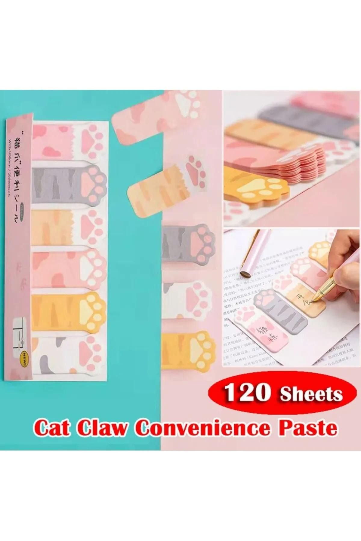 NaSaDAN-120 Sheets of Paw Adhesive Note Paper - Postit Bookmark 5