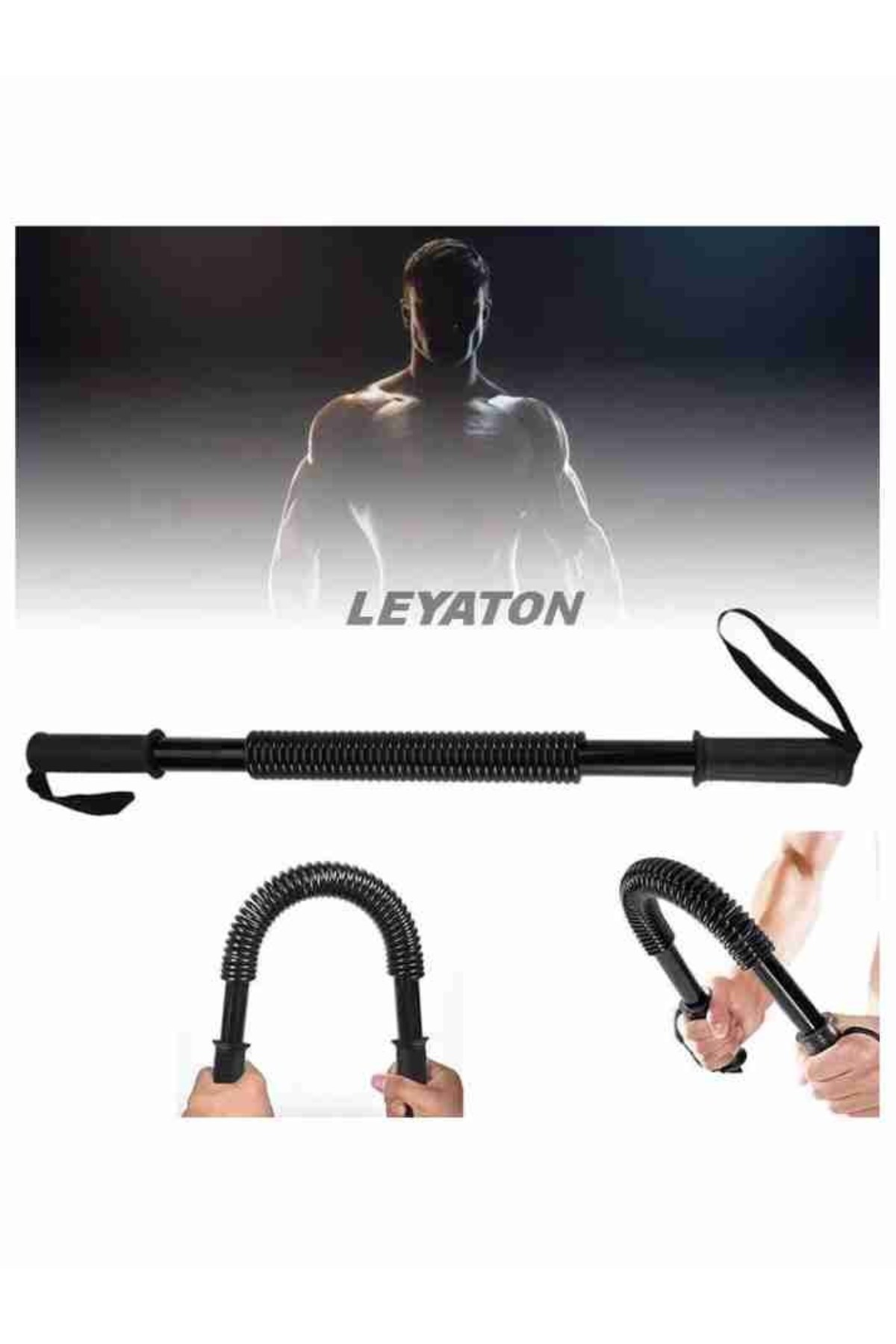 Leyaton Bükbük Göğüs Yayı El Bilek Omuz Kol Kas Geliştirici Yay Ultra Lüks Tutamaçlı 60 KG