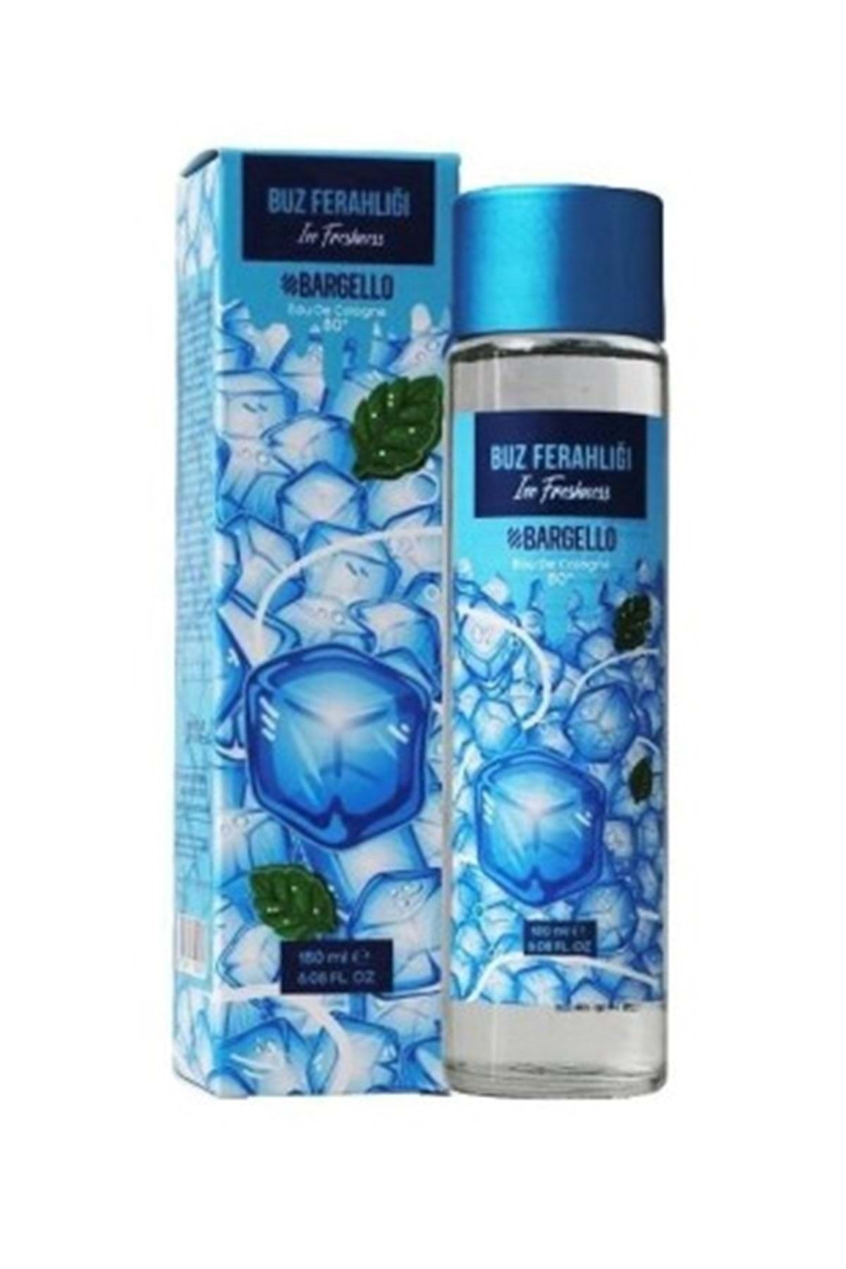 Ice Freshness 180 ml Glass Pouring Cap Cologne Edc Bargello
