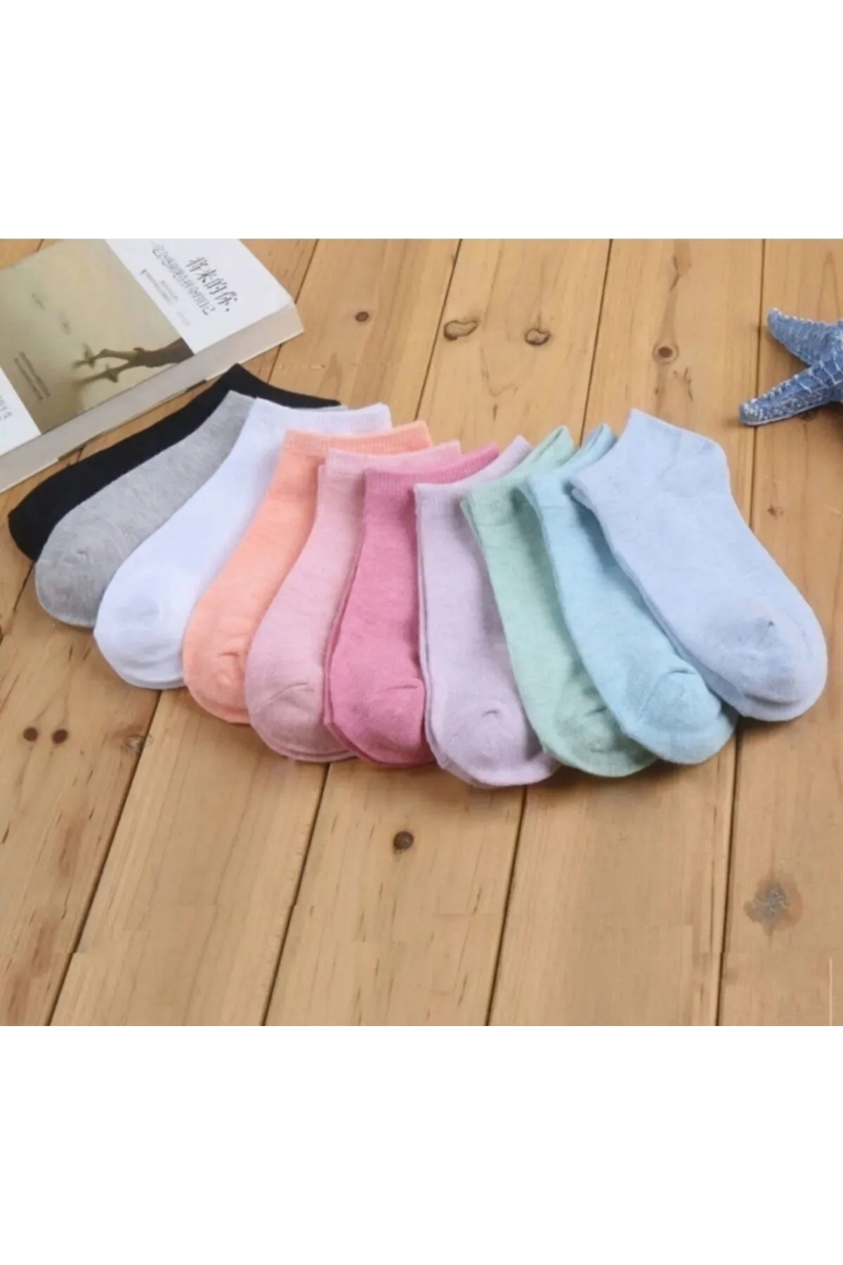 8 Li Unisex Çok Renkli Patik Çorap — görsel 2 · 3214836515300
