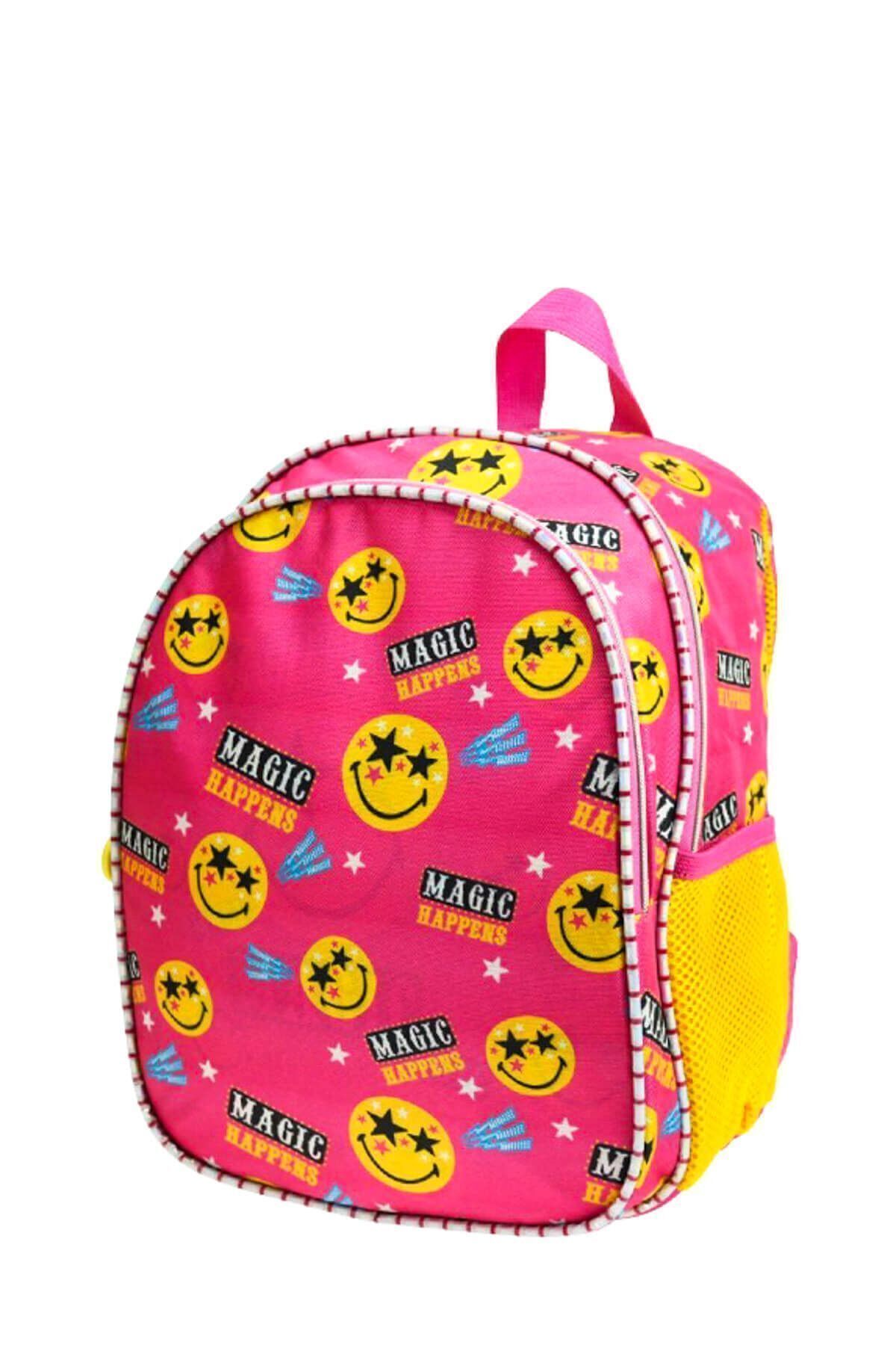 Trendix-Smiley Star Two Compartment Girl's Primary School Bag (38X29X15 Cm) / 1