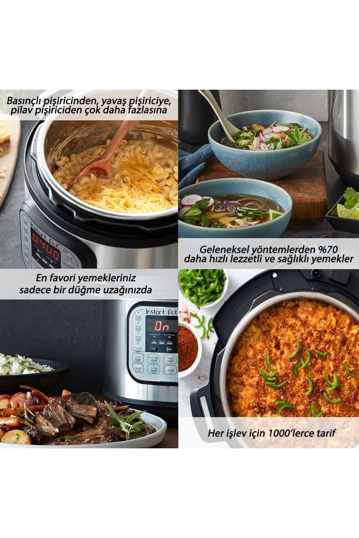 INSTANT Pot Duo Plus 5.7 Litre Paslanmaz Celik Ic Tencereli 9 u 1 Arada Elektrikli Duduklu Tencere Fiyat Yorumlar Trendyol