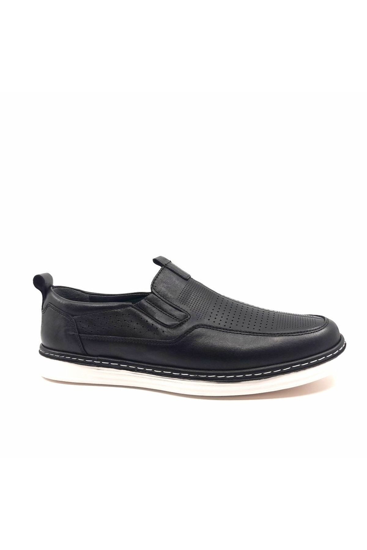Rego-1526 Black Genuine Leather Casual Men's Shoes 3