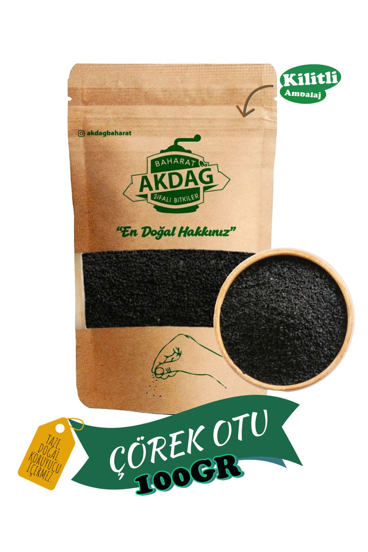 AKDAĞ BAHARAT ÇÖREK OTU 100 GR