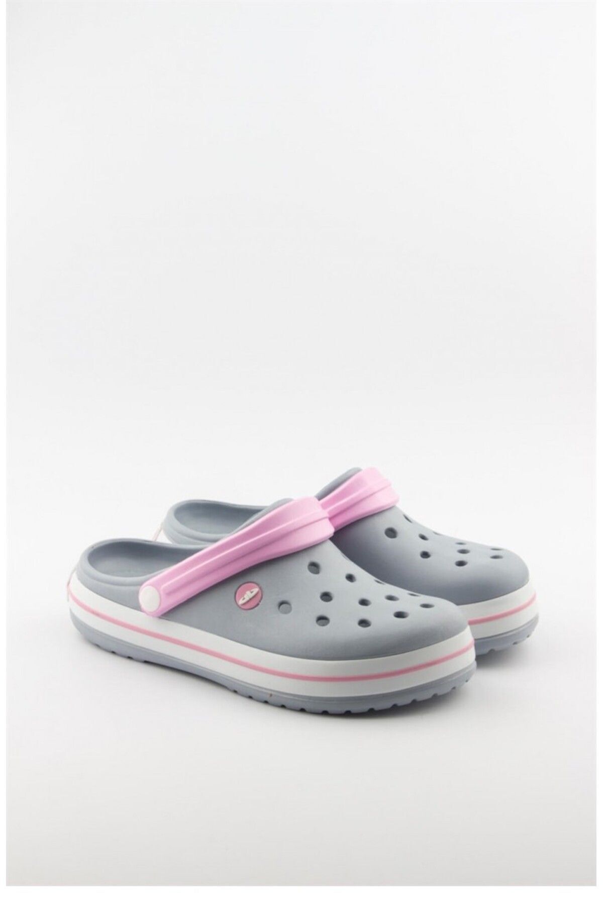 AkınalBella-Akınal Bella E195 Gray Powder Women's Hospital Sabo Slippers Sandals 4900 3