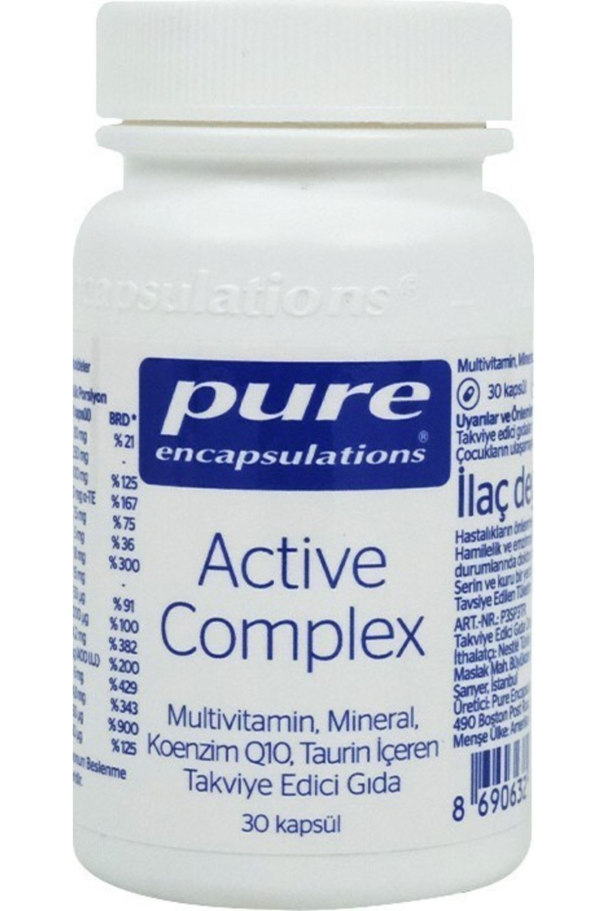 Pure Encapsulations-Active Complex 30 Capsules 1