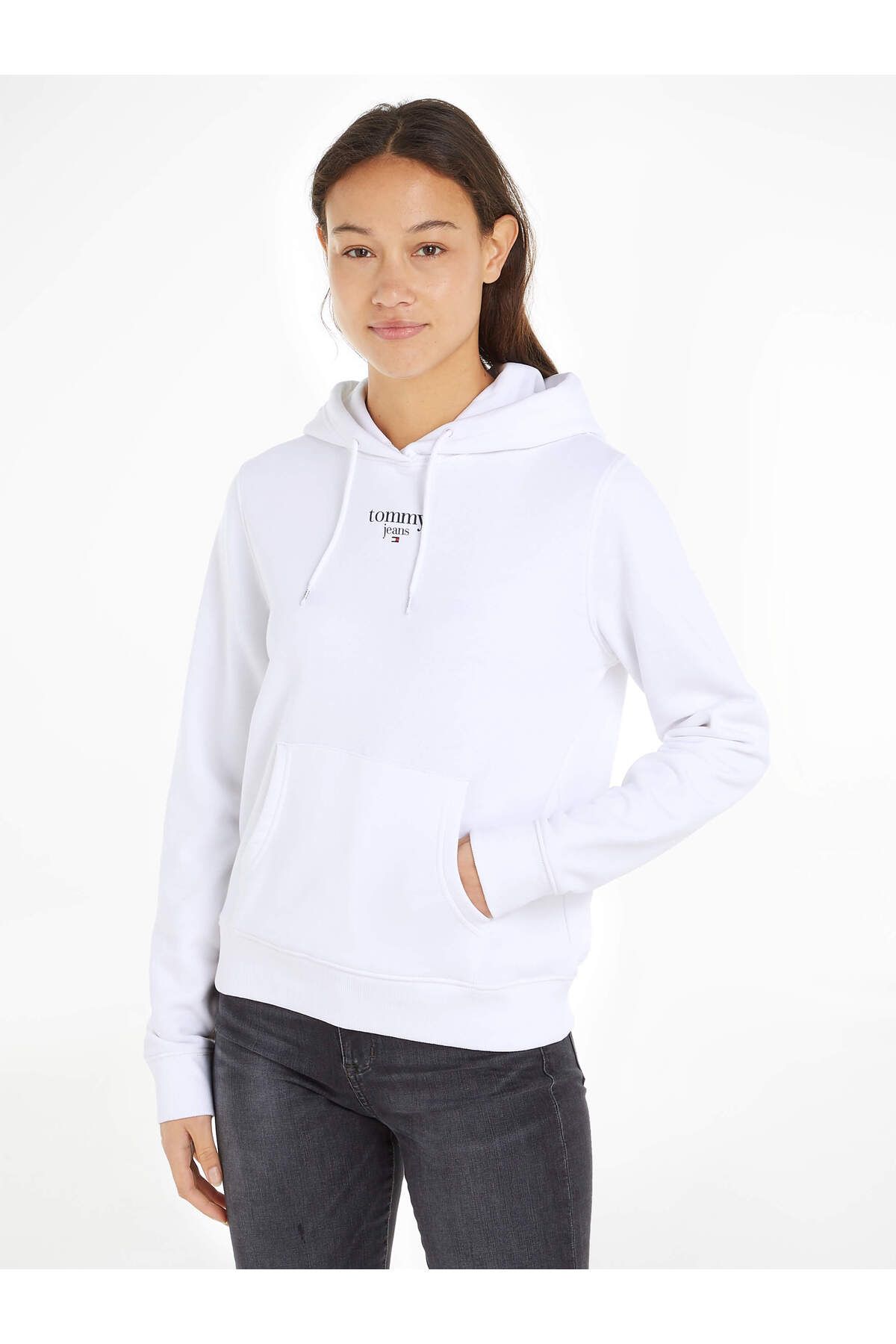 Tommy Hilfiger TJW ESSENTIAL LOGO 1 HOODIE EXT Kad n Giyim