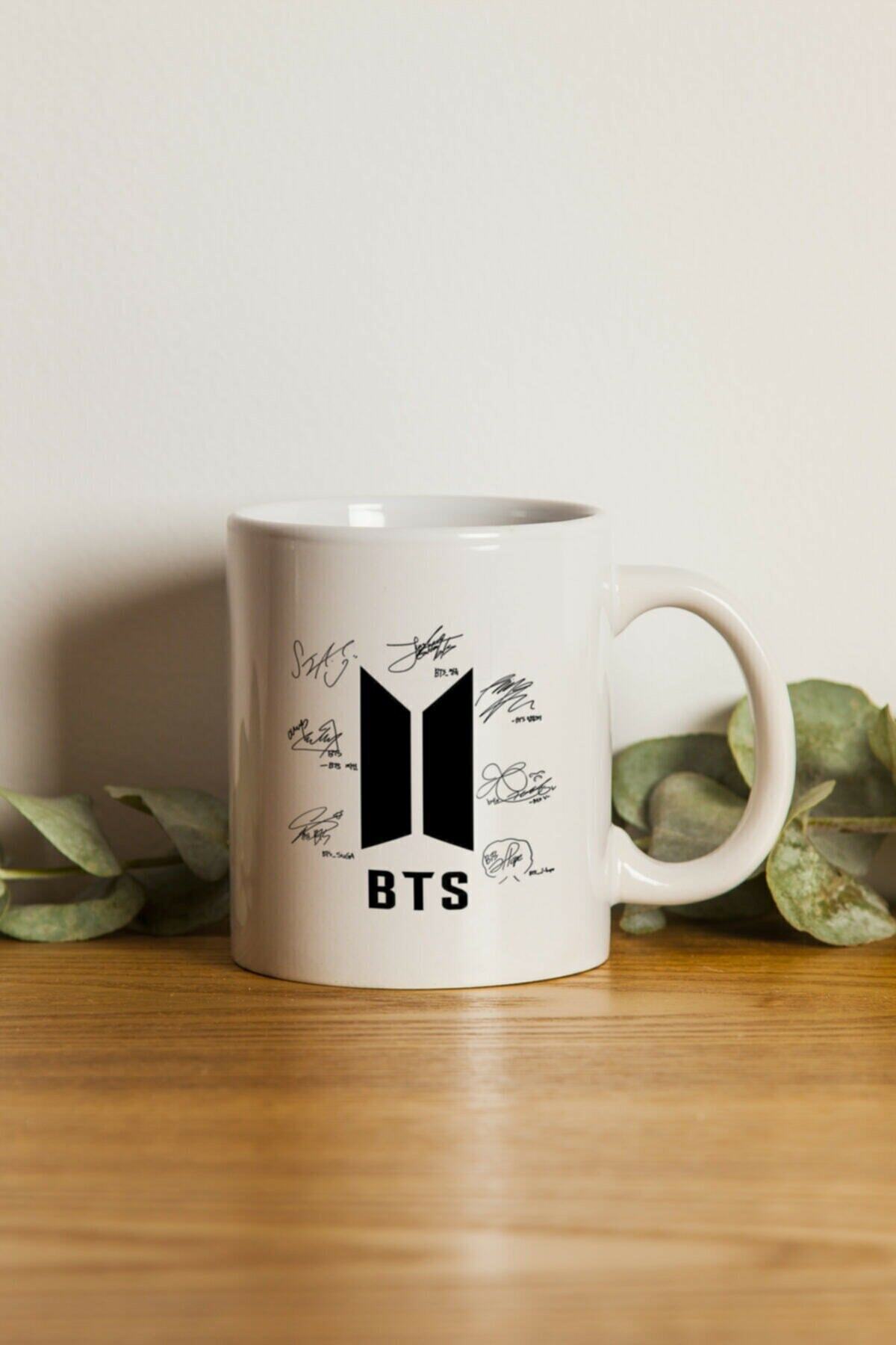 Custom - Mug with BTS Signature Logo Double Printed- Machine Washable