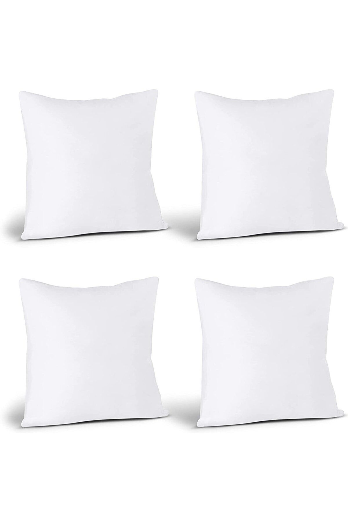 Premium Throw Pillow Inner Pillow 4 Pieces Square Ultra Plump Fiber Filled Throw Pillow Size Options