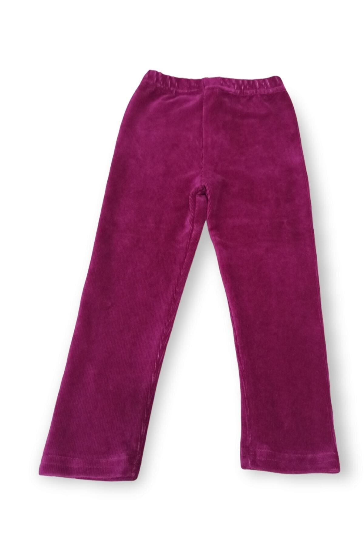 AKL-Girl's Winter Corduroy Leggings Full Lycra 3
